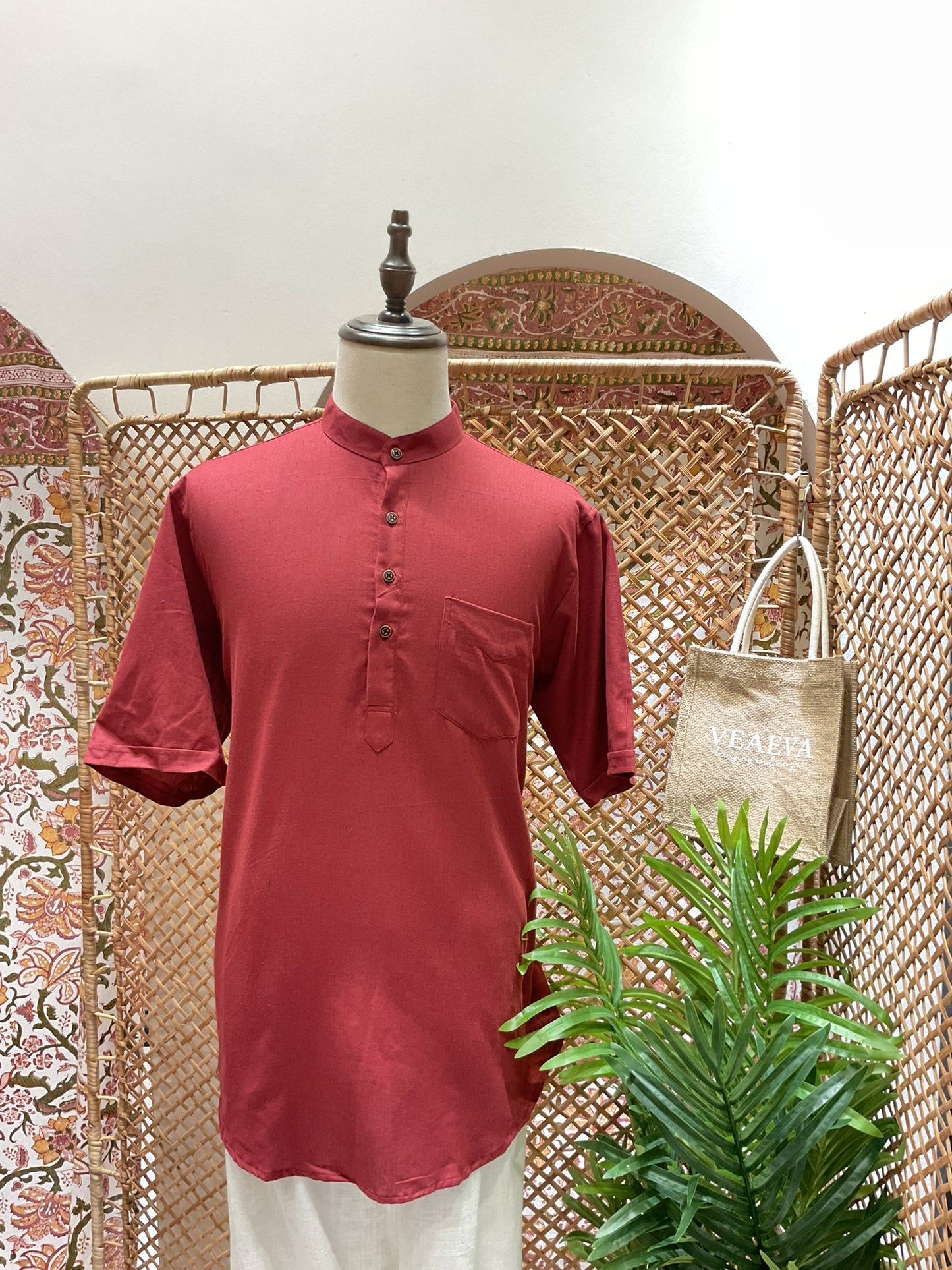 Berry Red Kurta