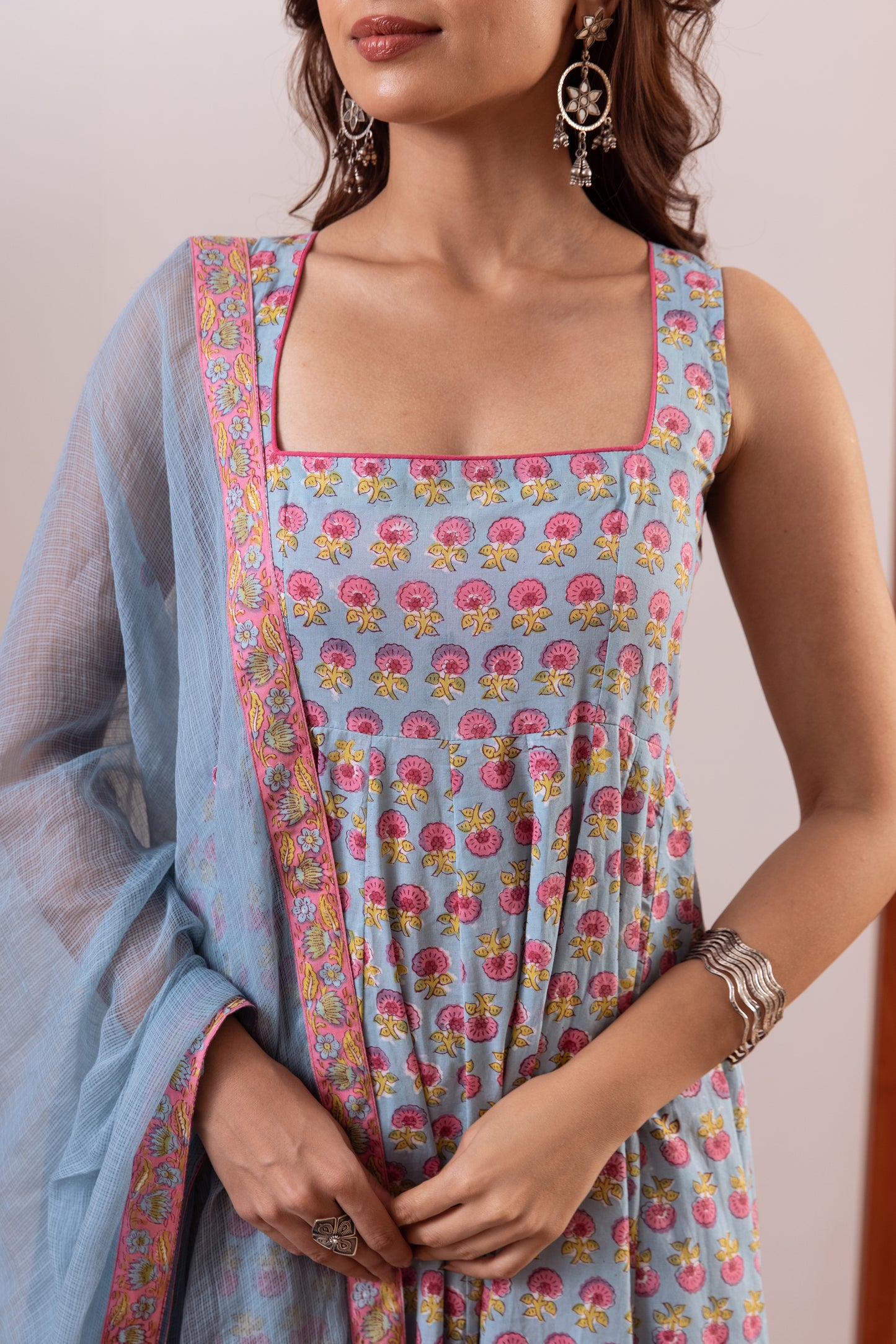 Sky Blue X Rose Butti - Sleeveless
