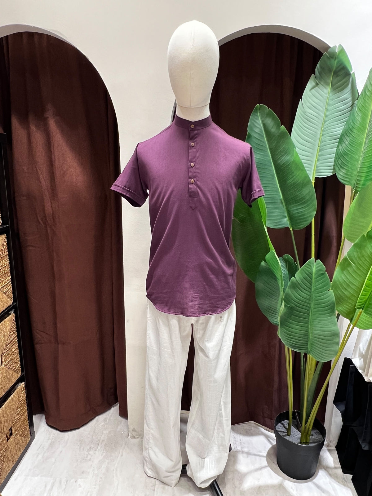 Purple Kurta without pocket