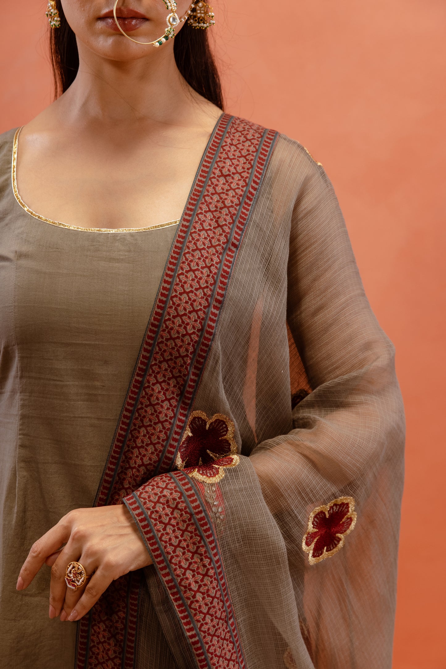 Silver Mist Sharara Sleeveless Set