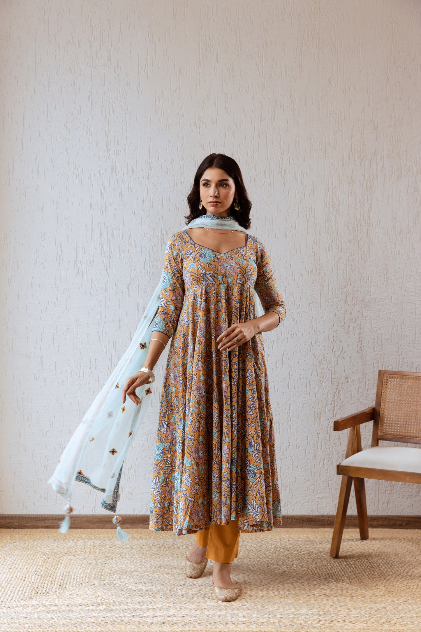Cider X Powder Blue Jaal- Sleeved