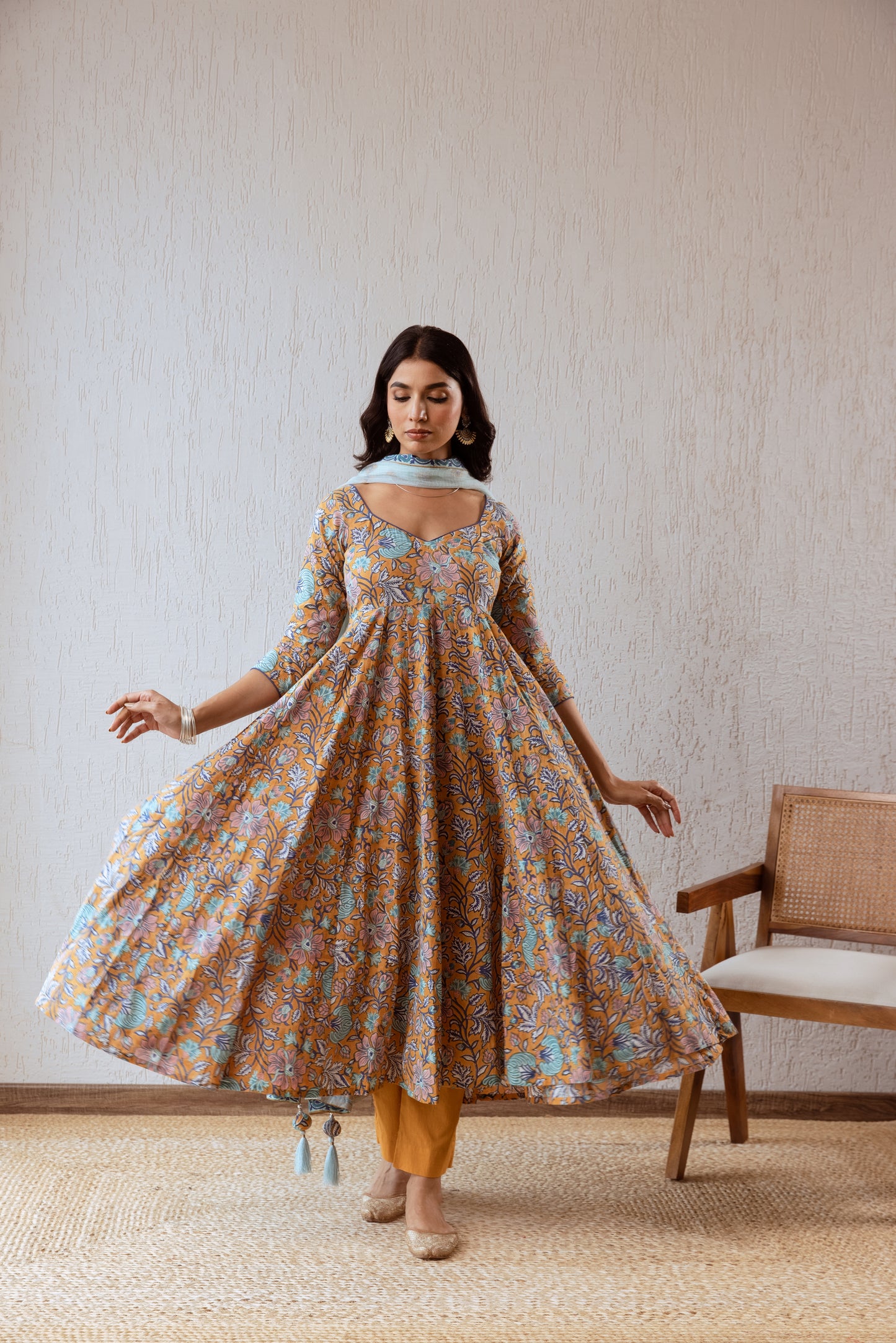 Cider X Powder Blue Jaal- Sleeved