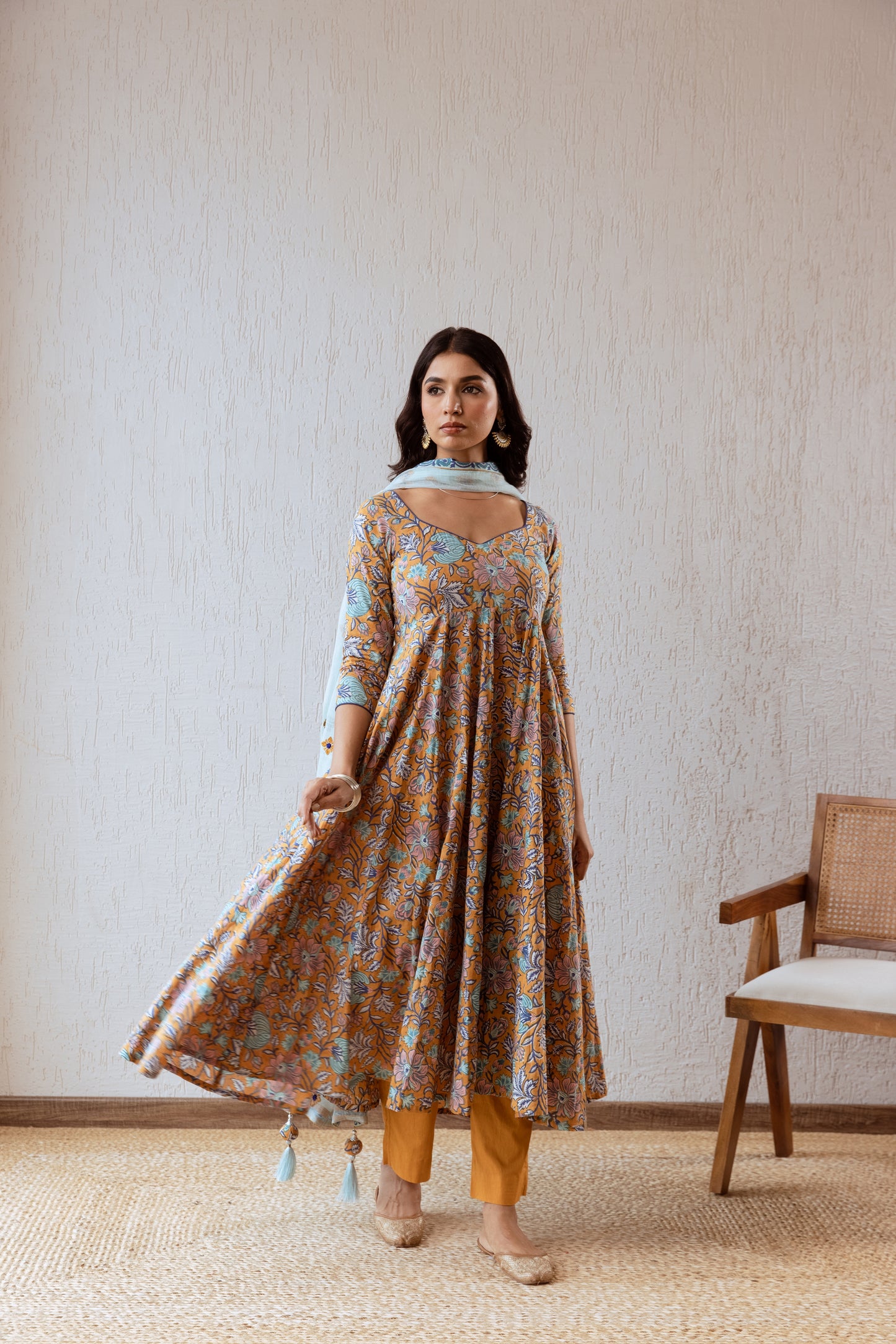 Cider X Powder Blue Jaal- Sleeved