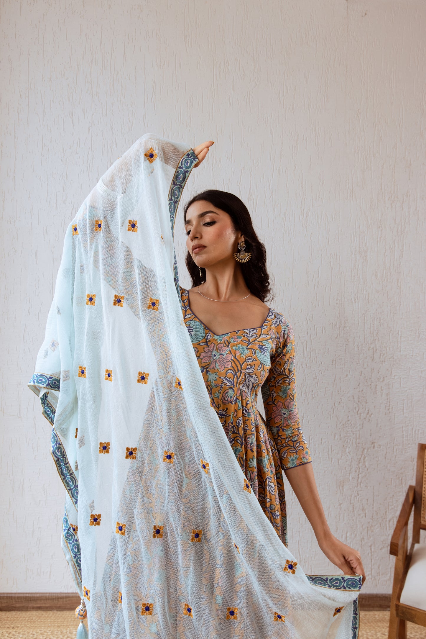 Cider X Powder Blue Jaal- Sleeved