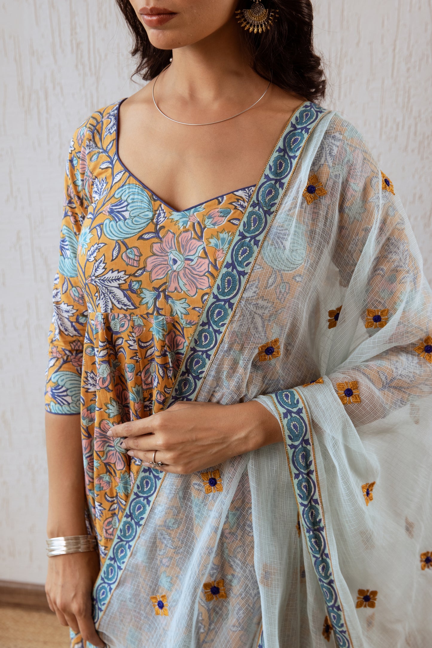 Cider X Powder Blue Jaal- Sleeved