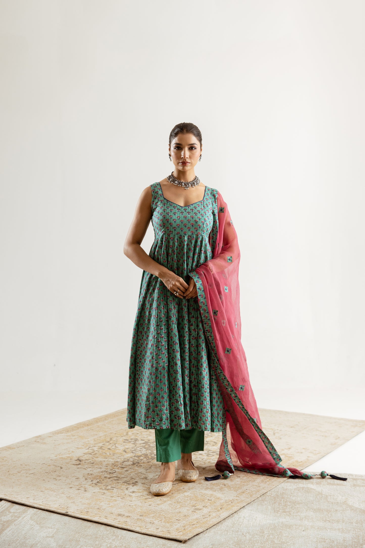 Cyan X Plum Butti - Sleeveless