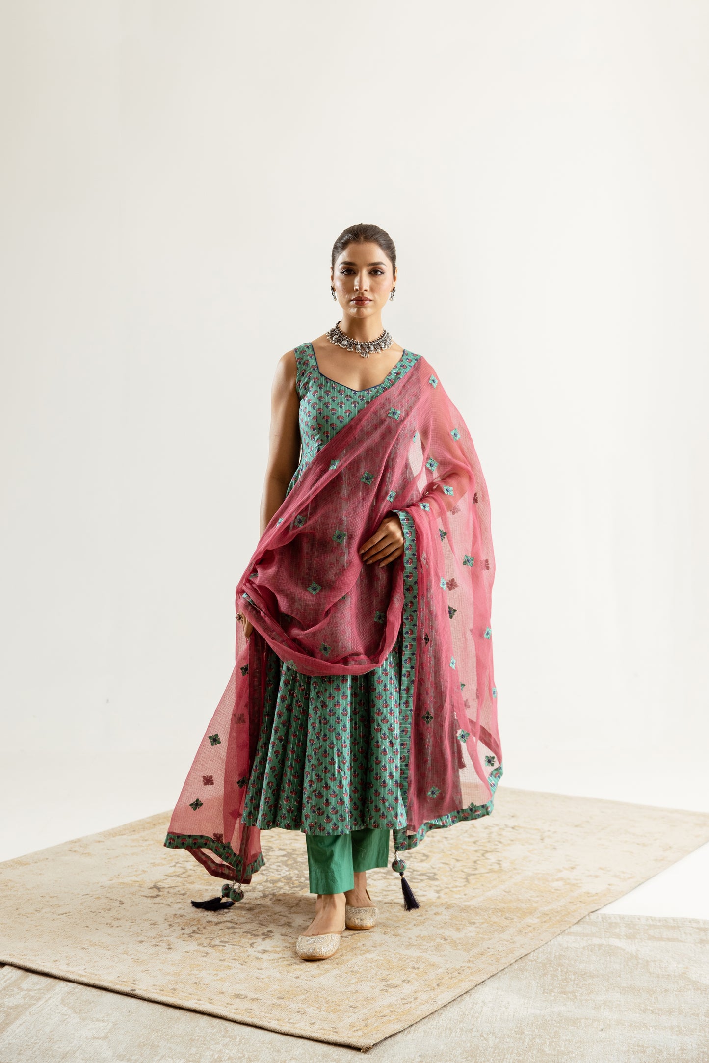 Cyan X Plum Butti - Sleeveless