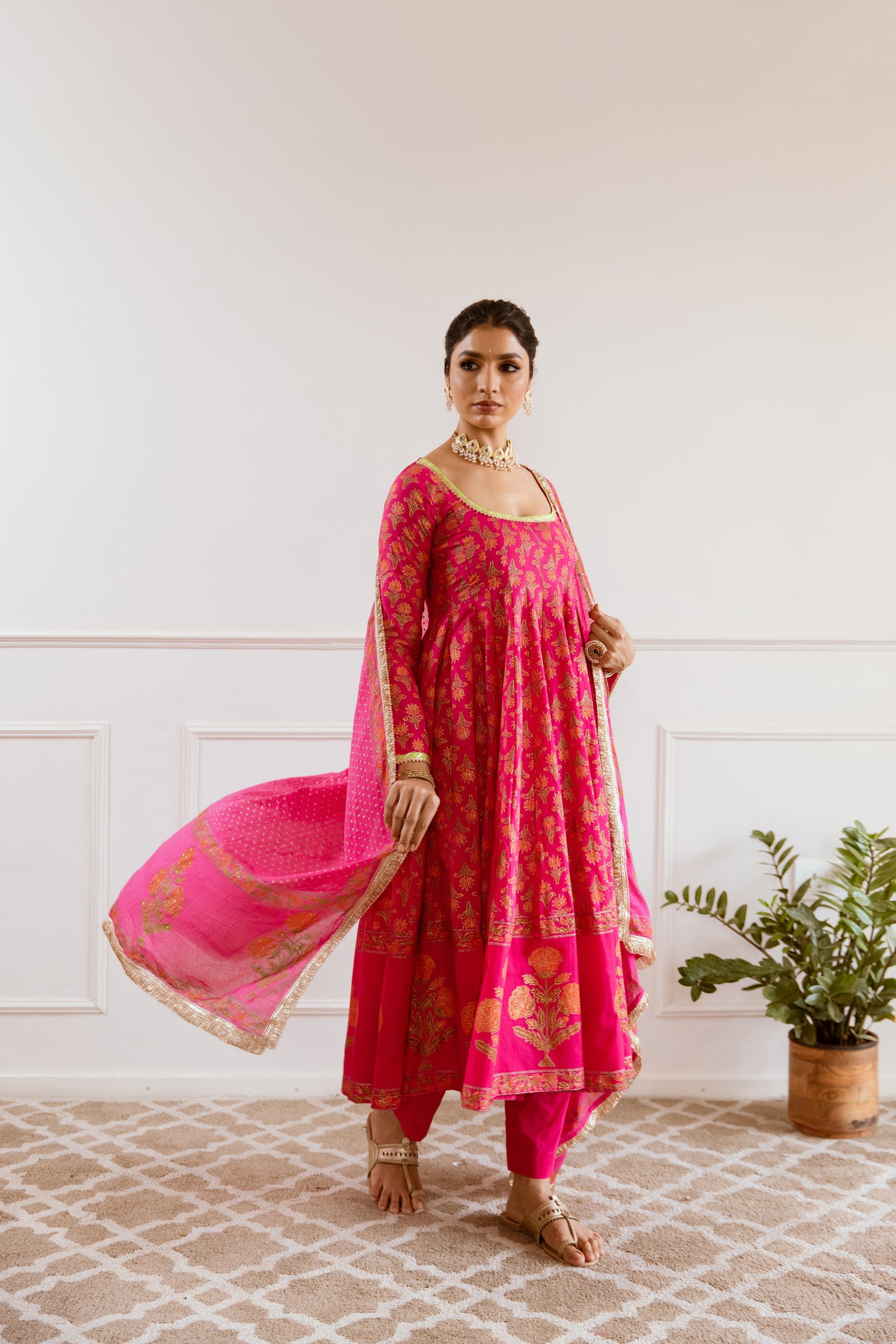 Magenta Floral - Sleeved
