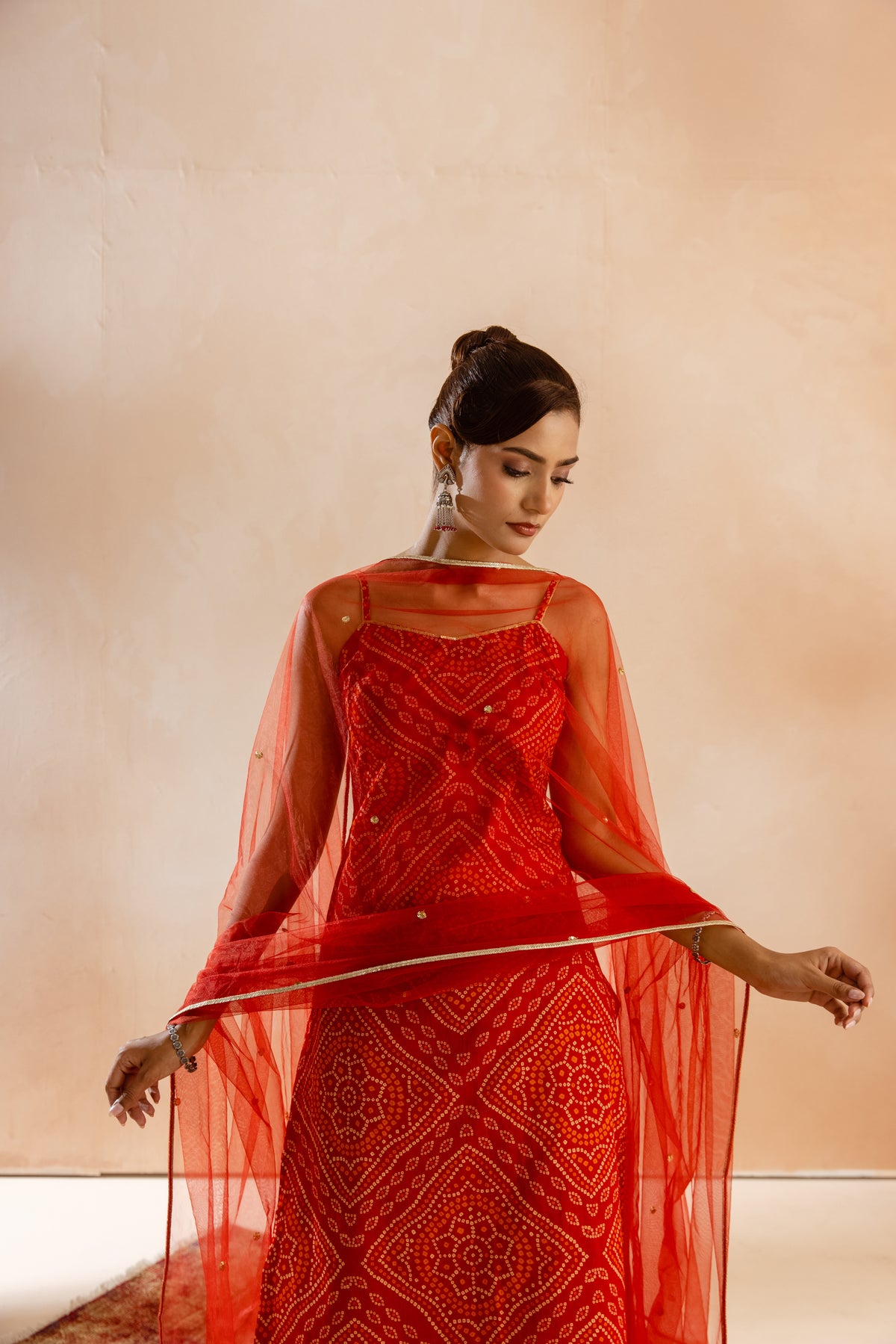 Kesar Thin Strap-The Print (Red)