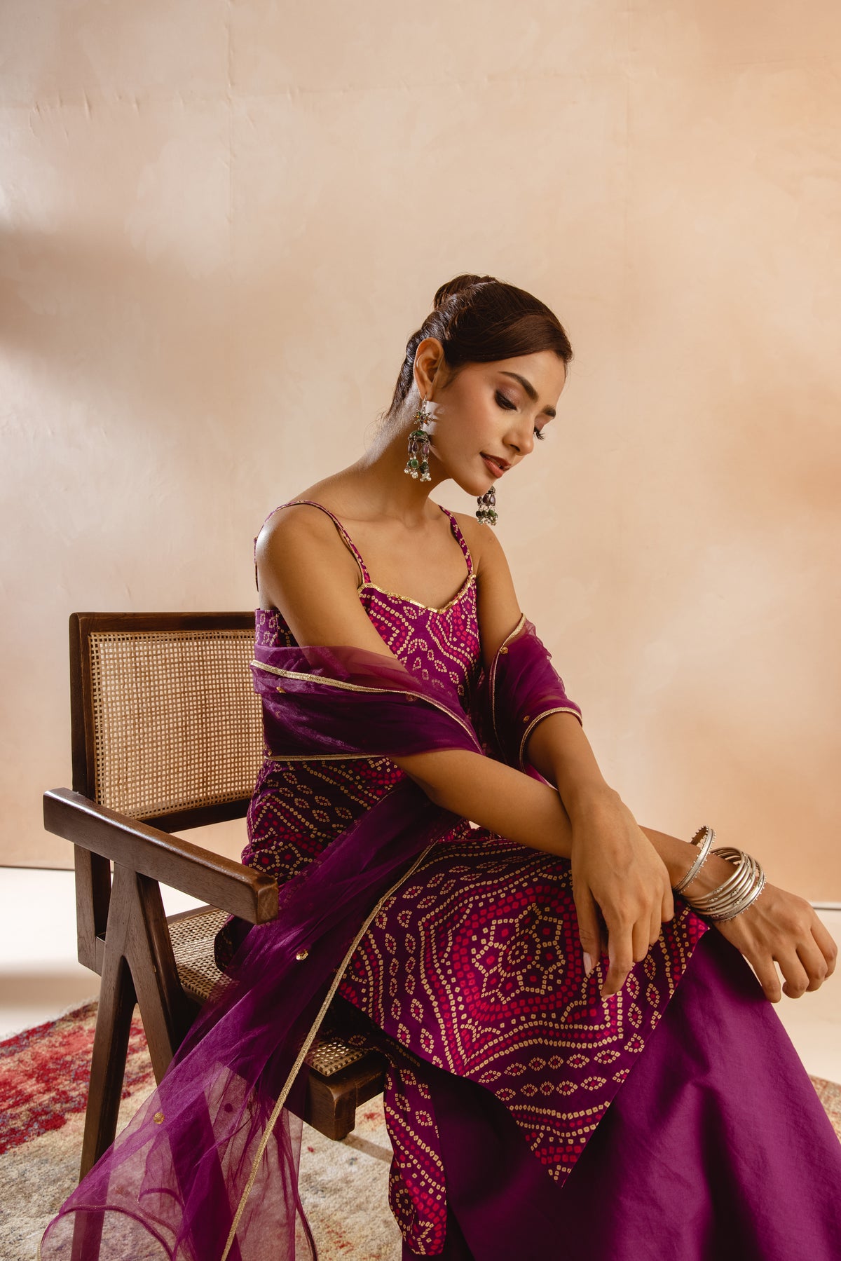 Jamun Thin Strap-The Print (Purple)