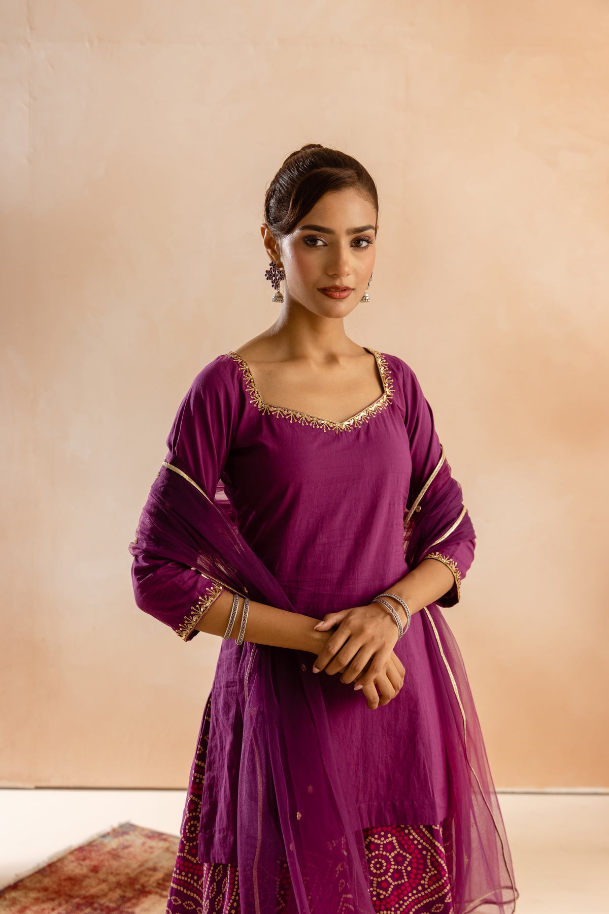 Jamun Sleeved-The Flare (Purple)