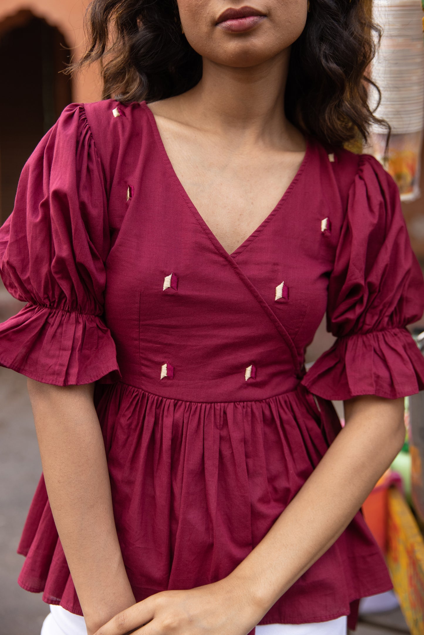 Pop 'n' Wrap Top - Pink