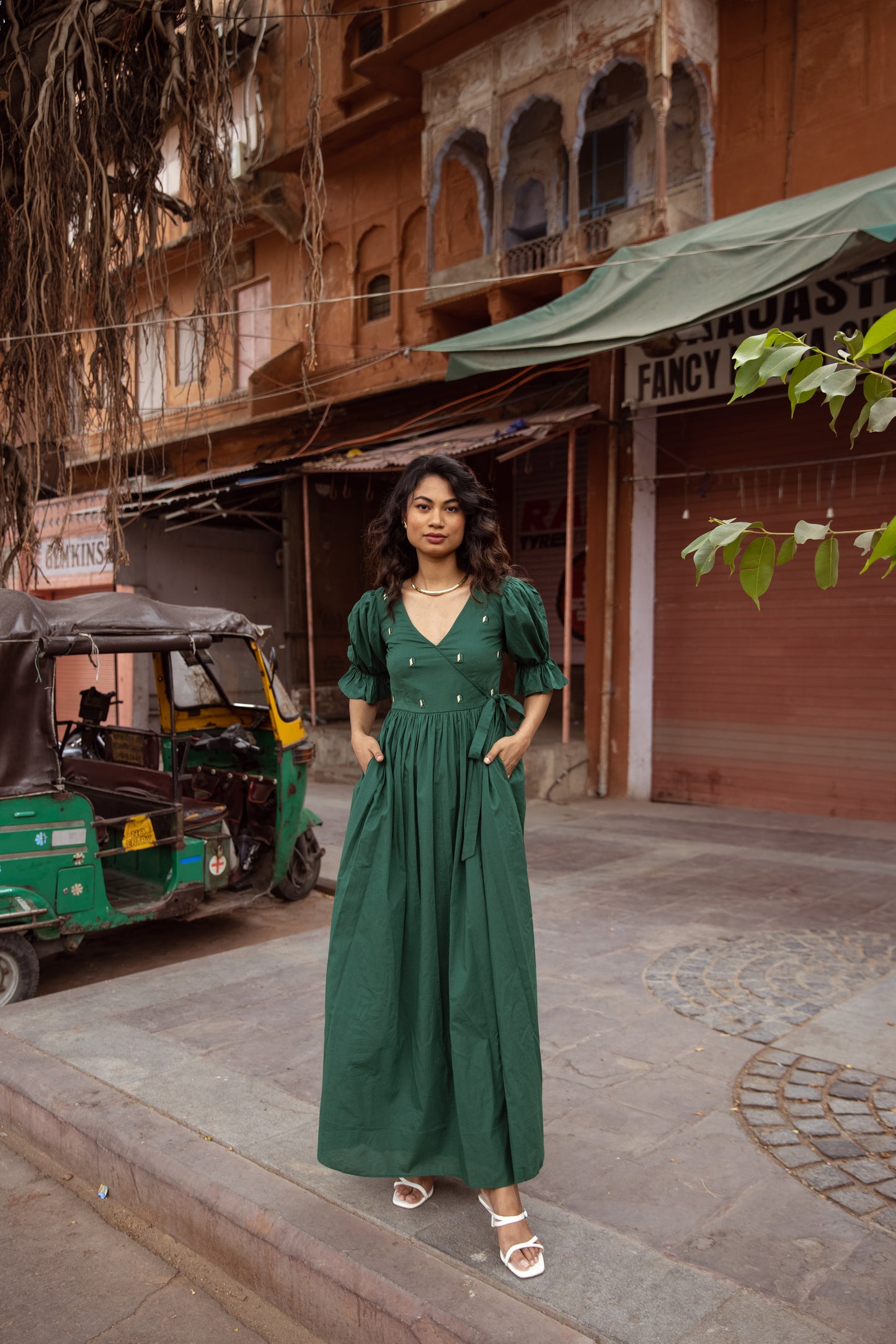 Pop ‘n’ Wrap Dress - Green