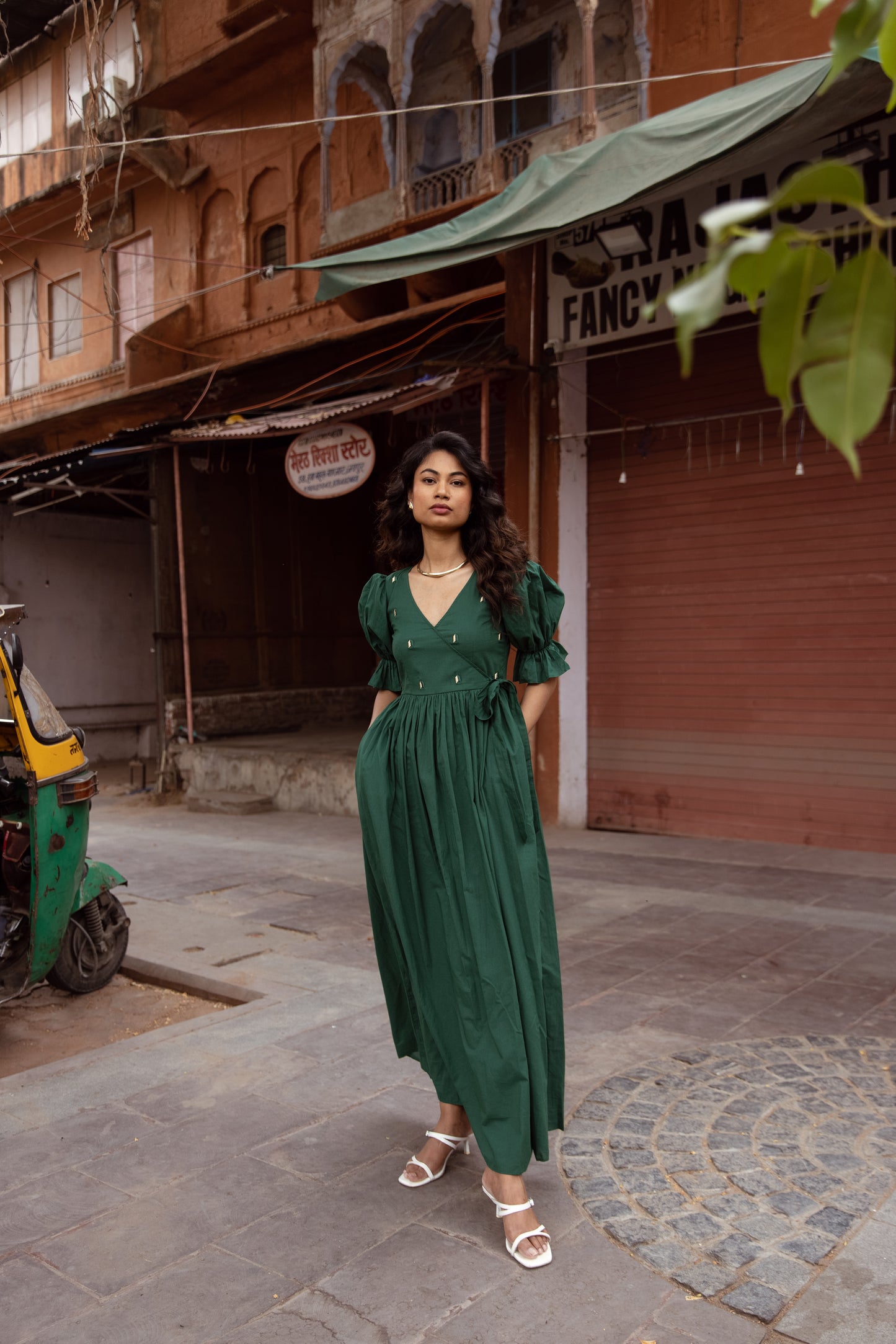 Pop ‘n’ Wrap Dress - Green