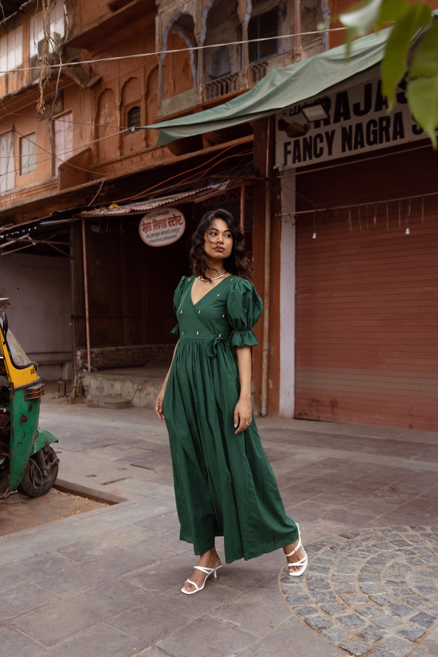 Pop ‘n’ Wrap Dress - Green