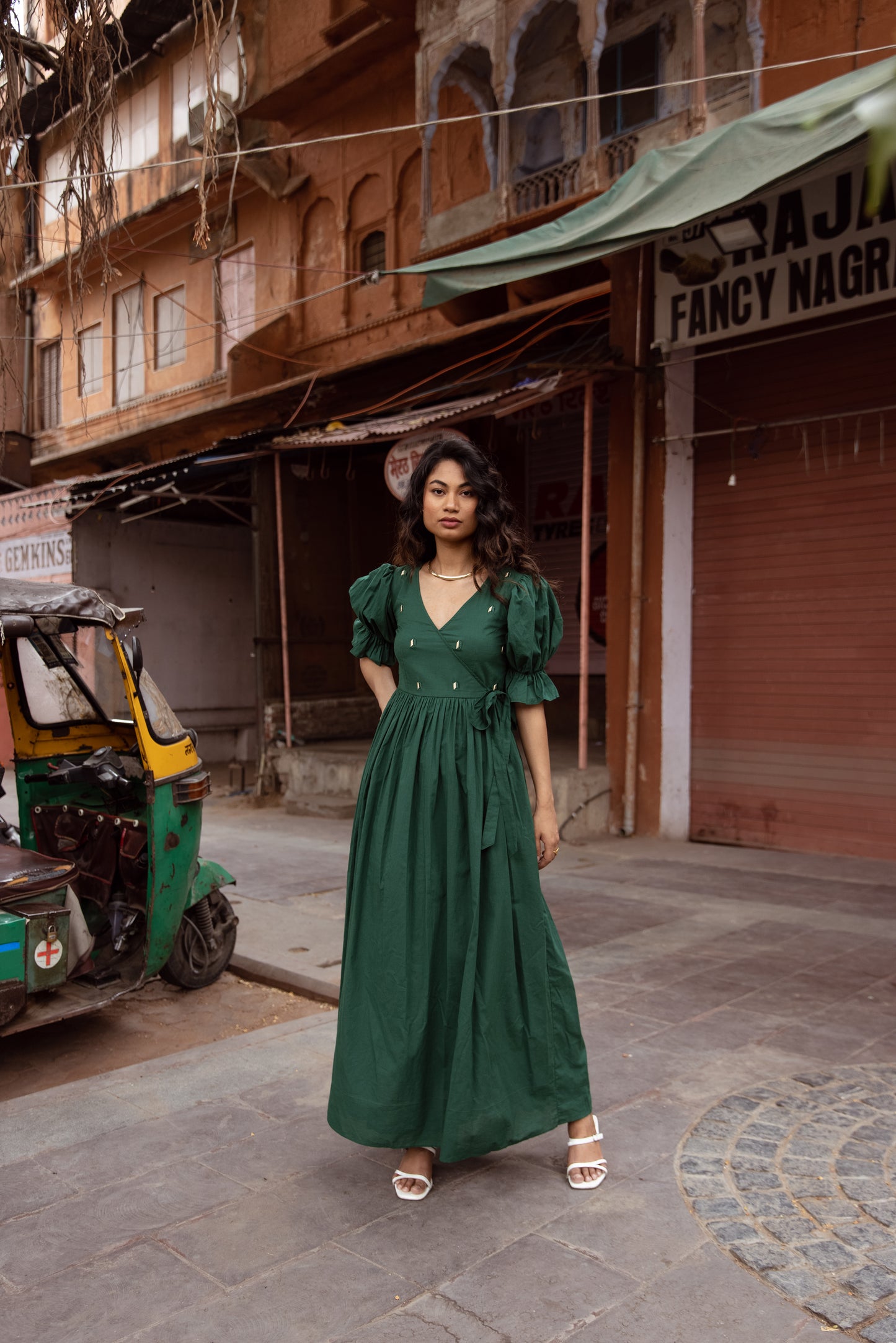 Pop ‘n’ Wrap Dress - Green