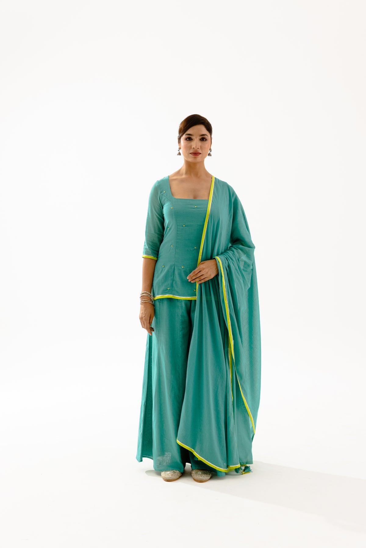 THE SPARK - Turquoise Sleeved