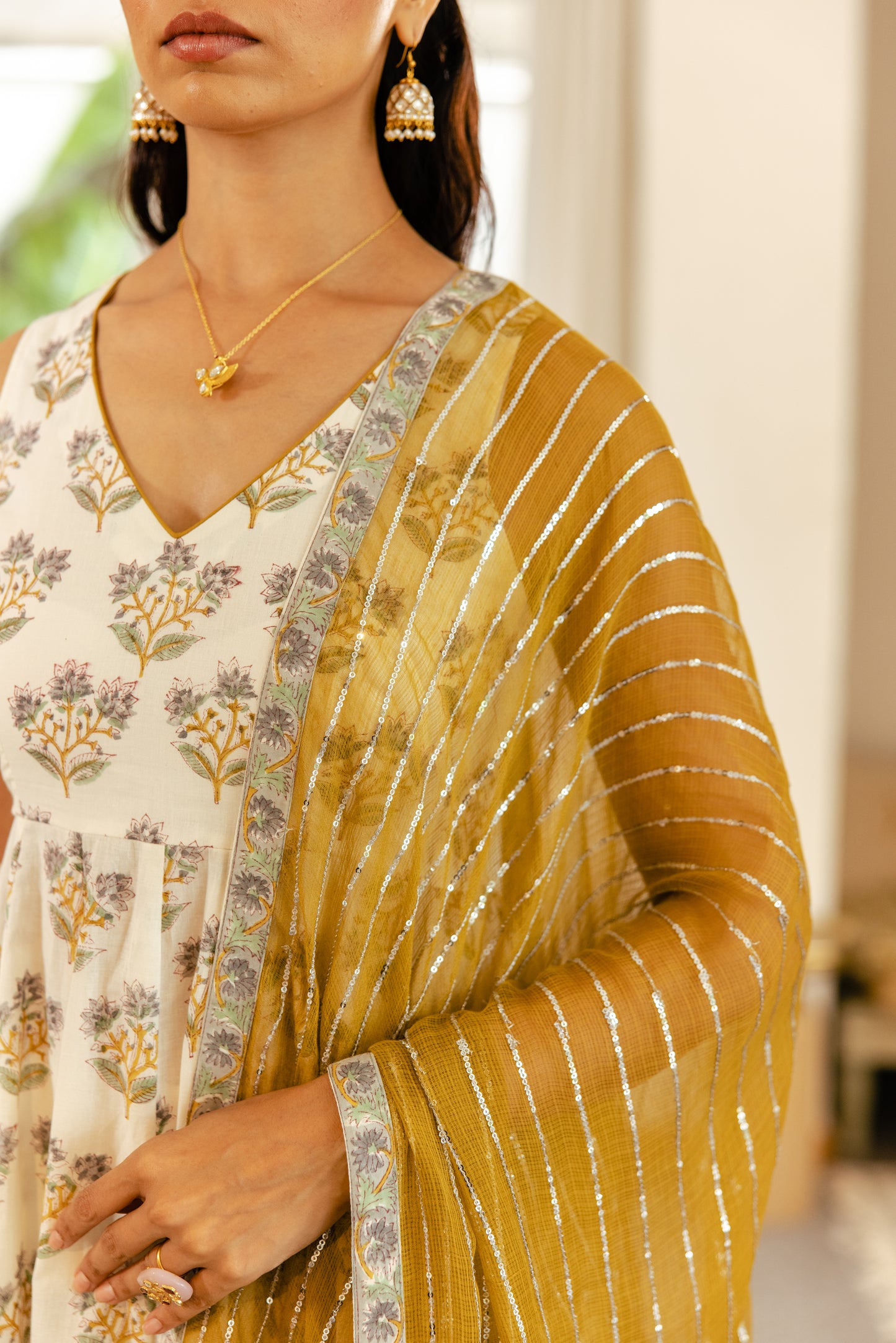 Ivory Saffron Sleeveless- Butta