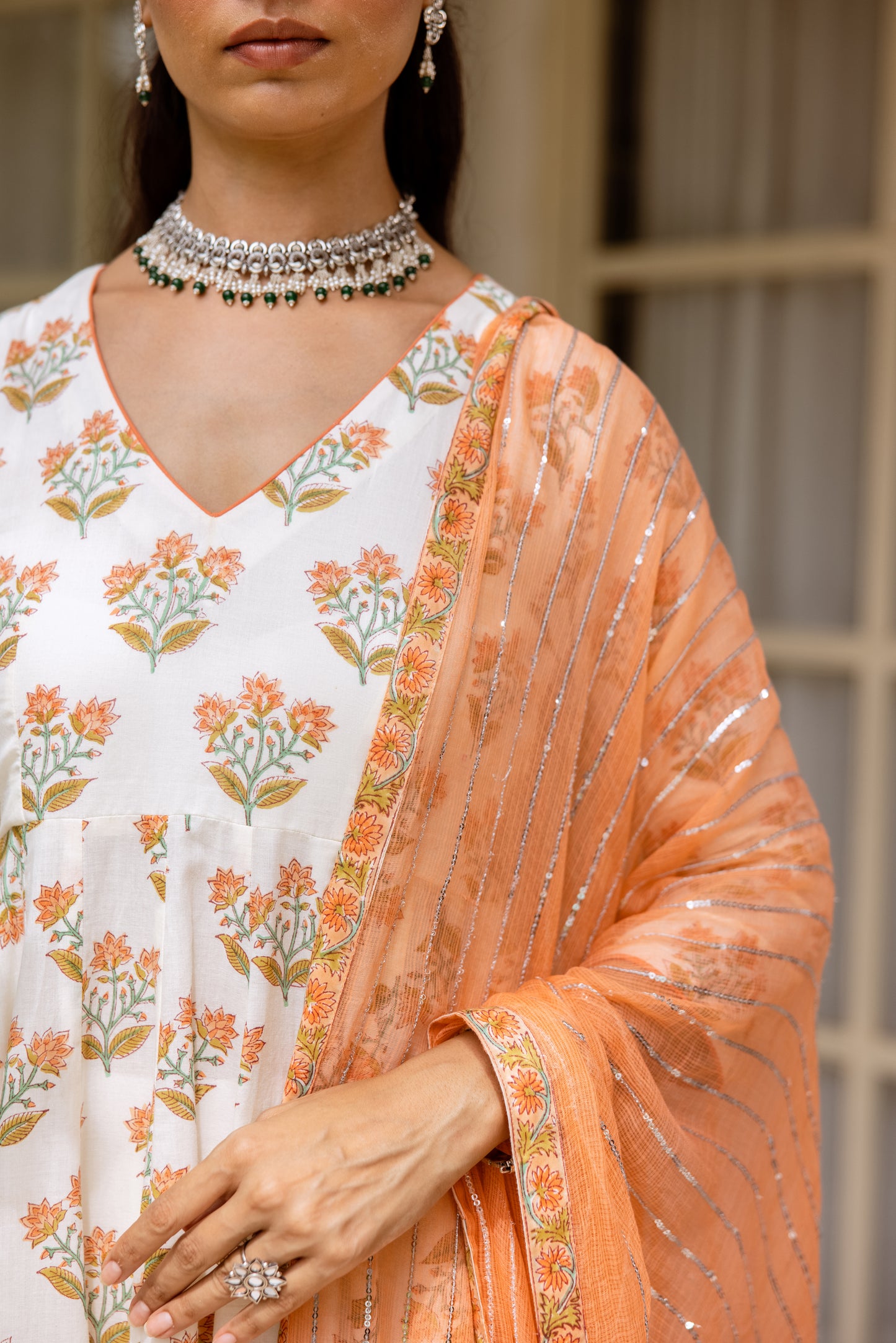 Ivory Peach Sleeved- Butta
