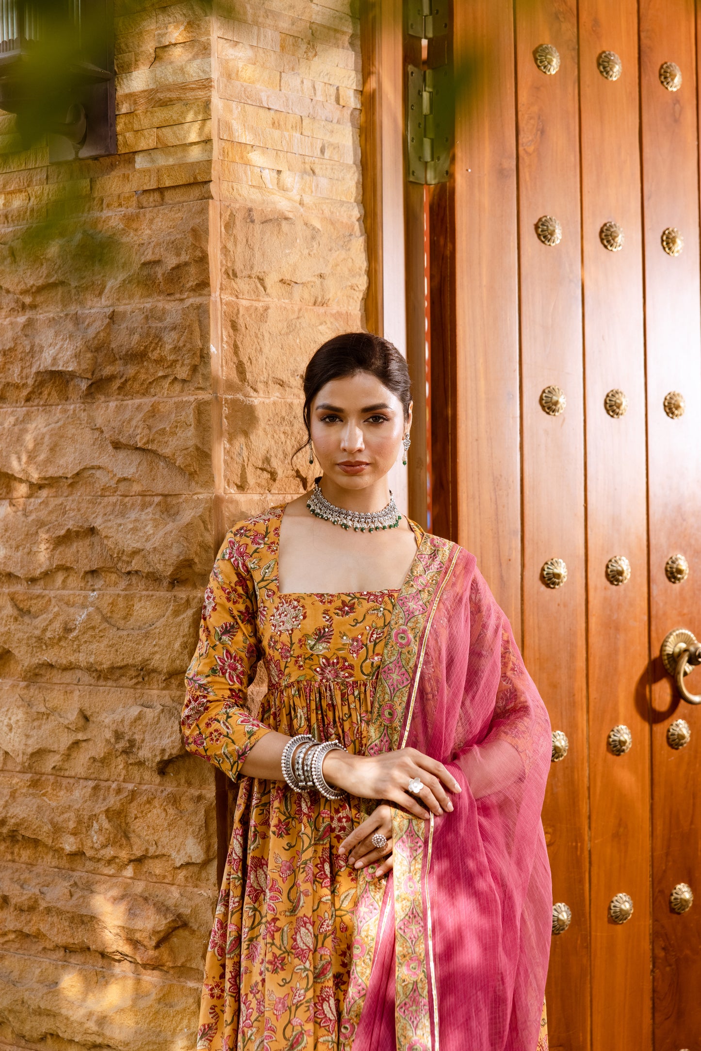 Sunlit Bloom Printed Nyra Cut Suit
