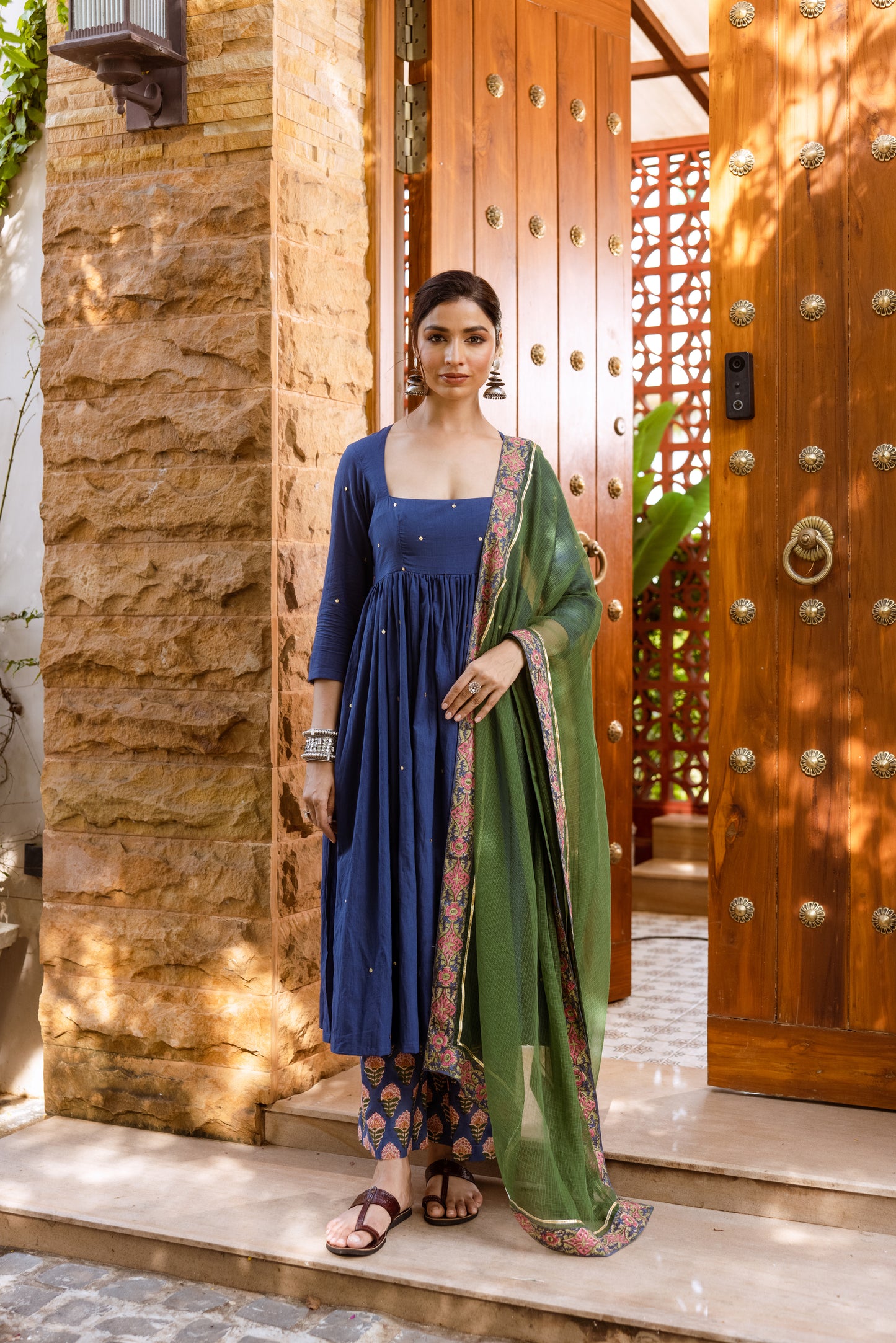 Blue Blossom Nyra Cut Suit