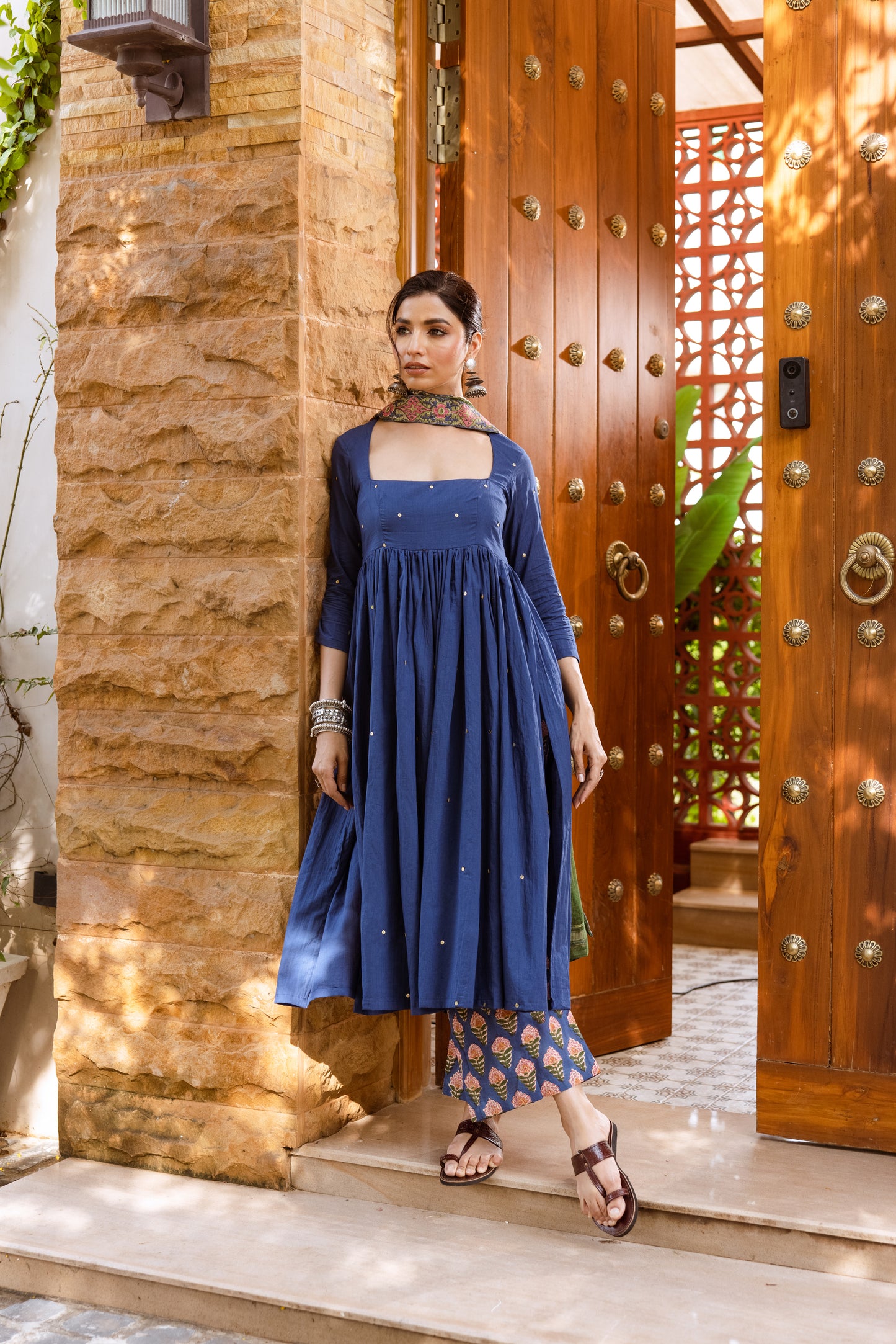 Blue Blossom Nyra Cut Suit