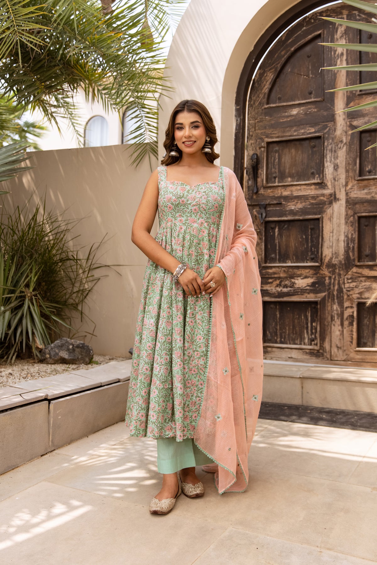 Mint & Coral Pink (Sleeveless)