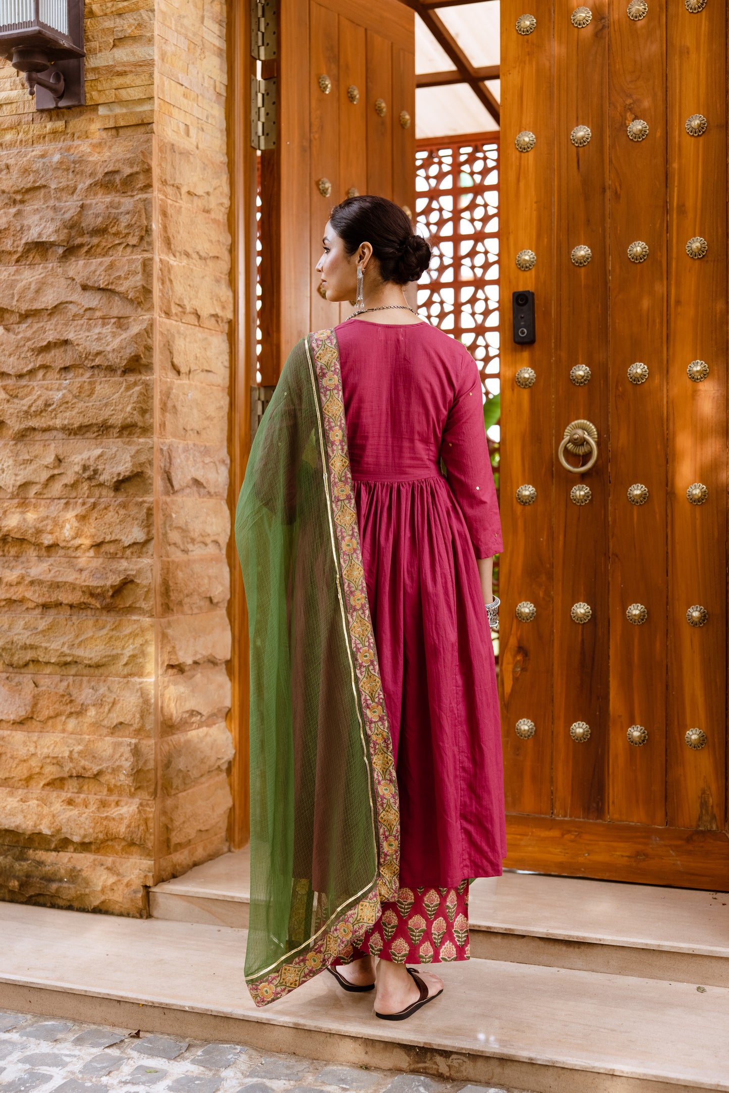 Rose Petal Nyra Cut Suit