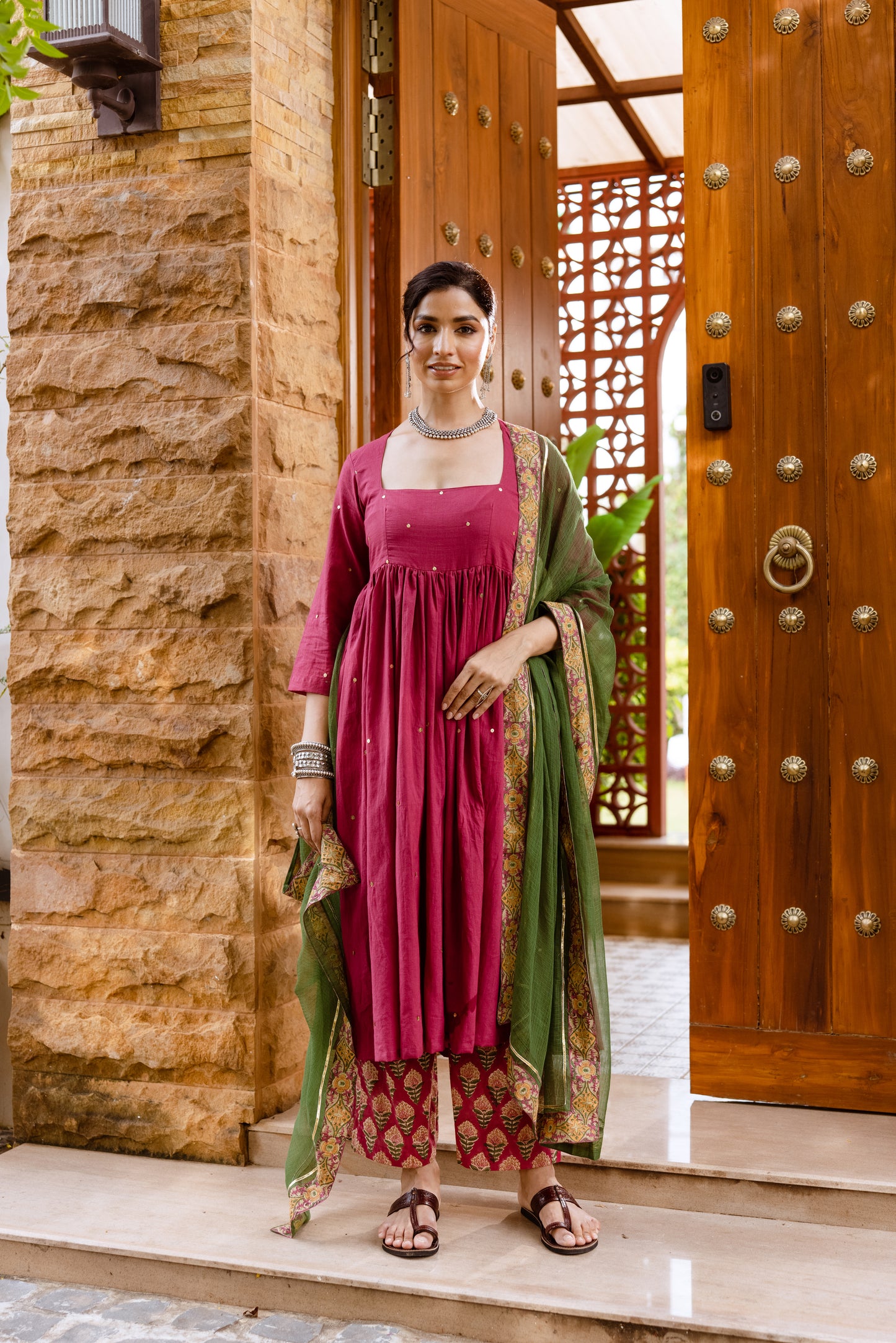 Rose Petal Nyra Cut Suit