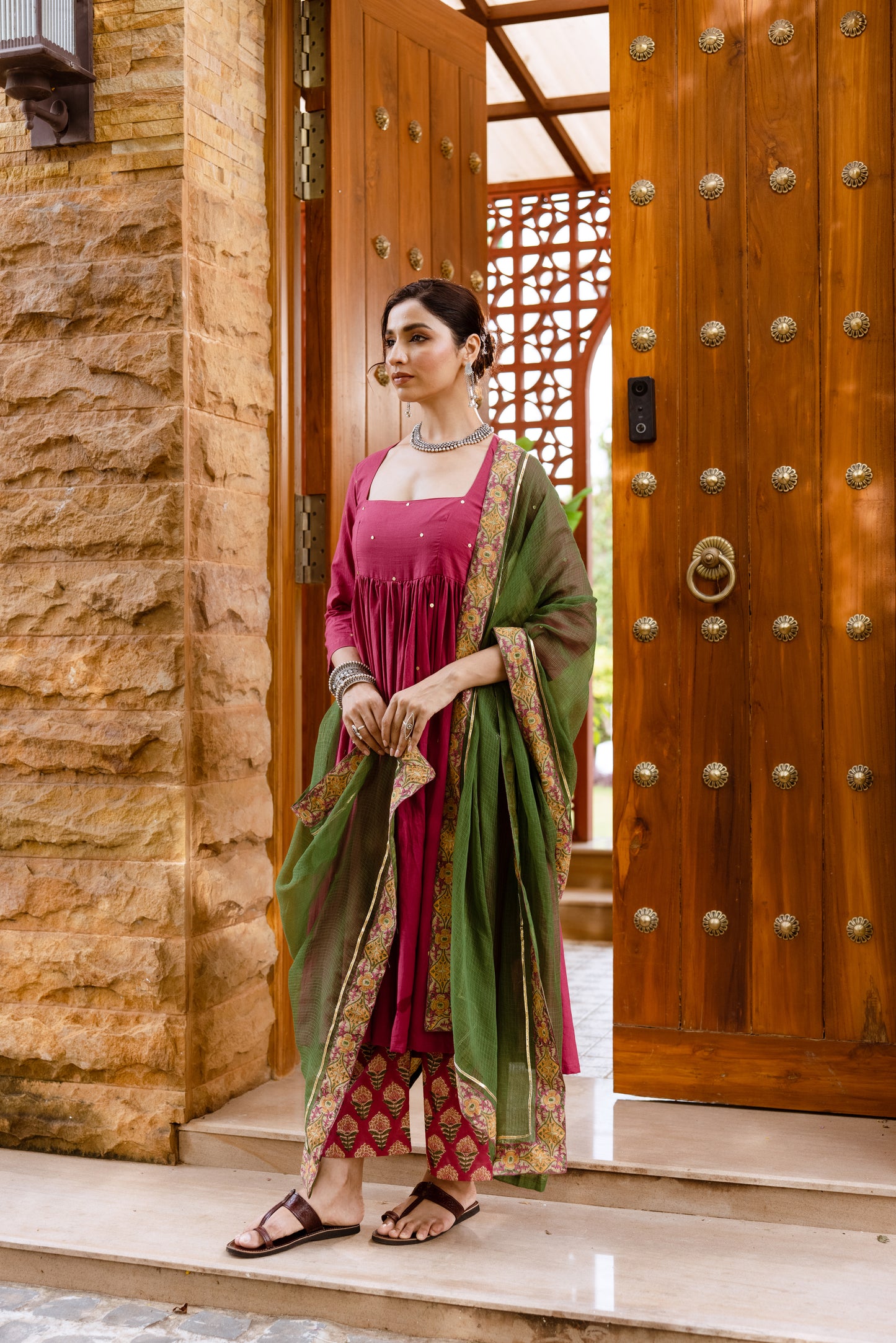 Rose Petal Nyra Cut Suit