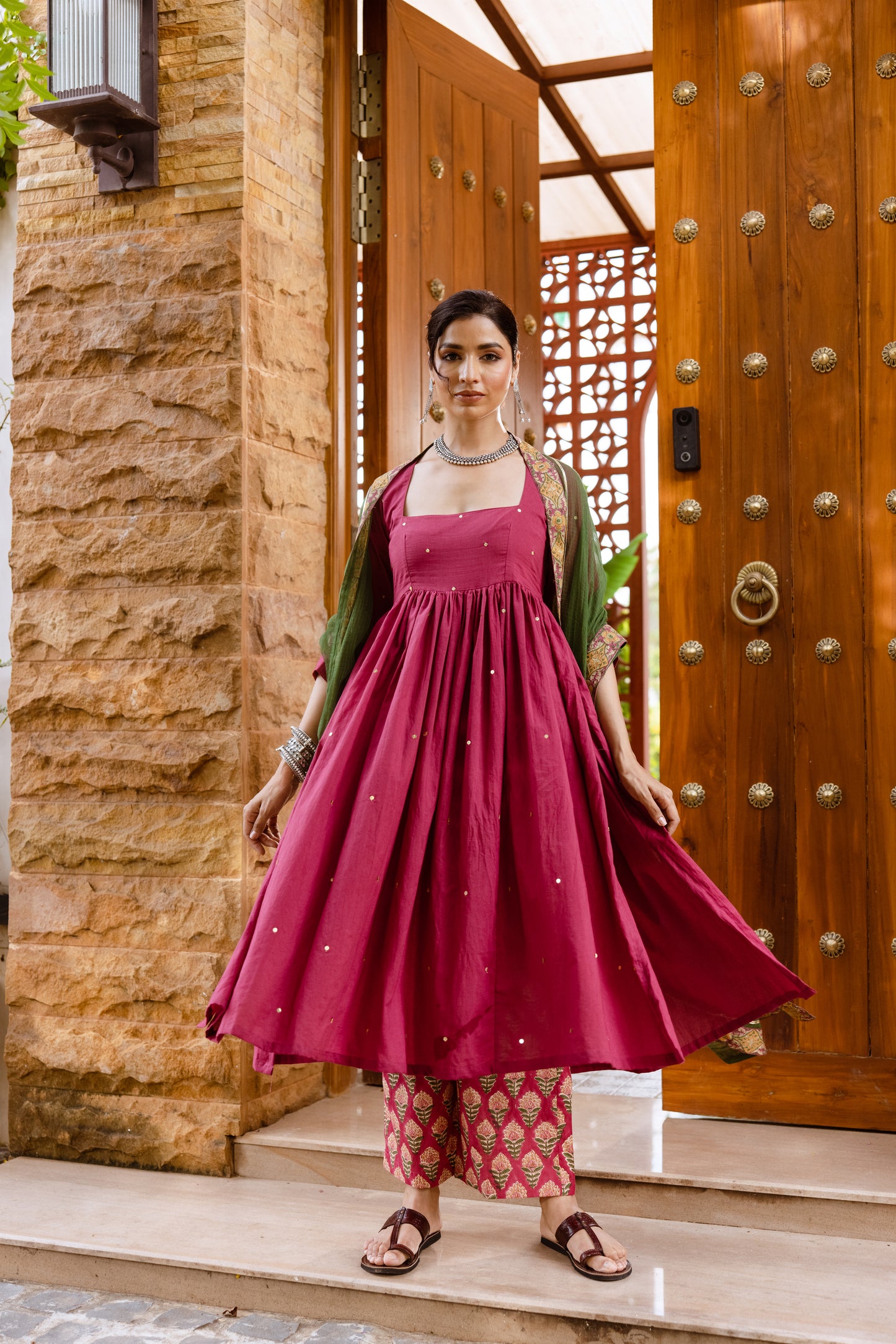 Rose Petal Nyra Cut Suit