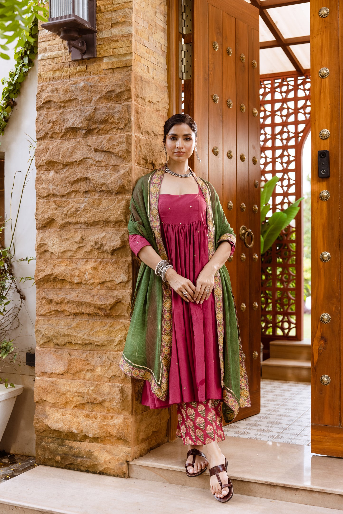 Rose Petal Nyra Cut Suit