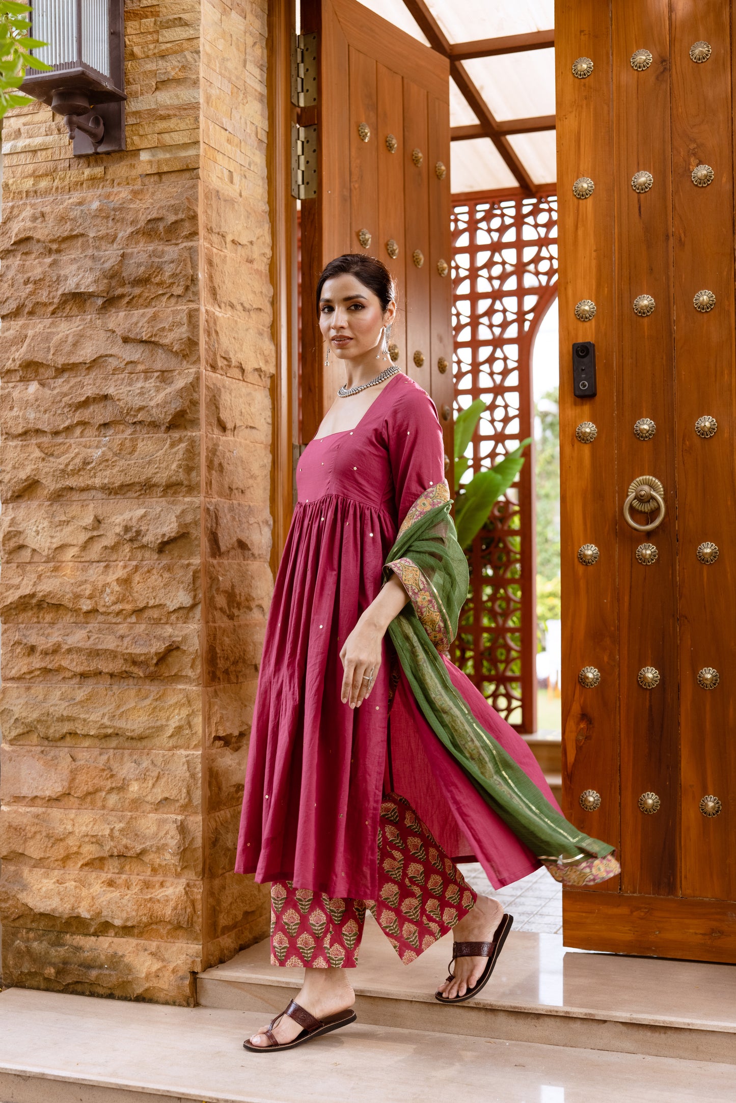 Rose Petal Nyra Cut Suit