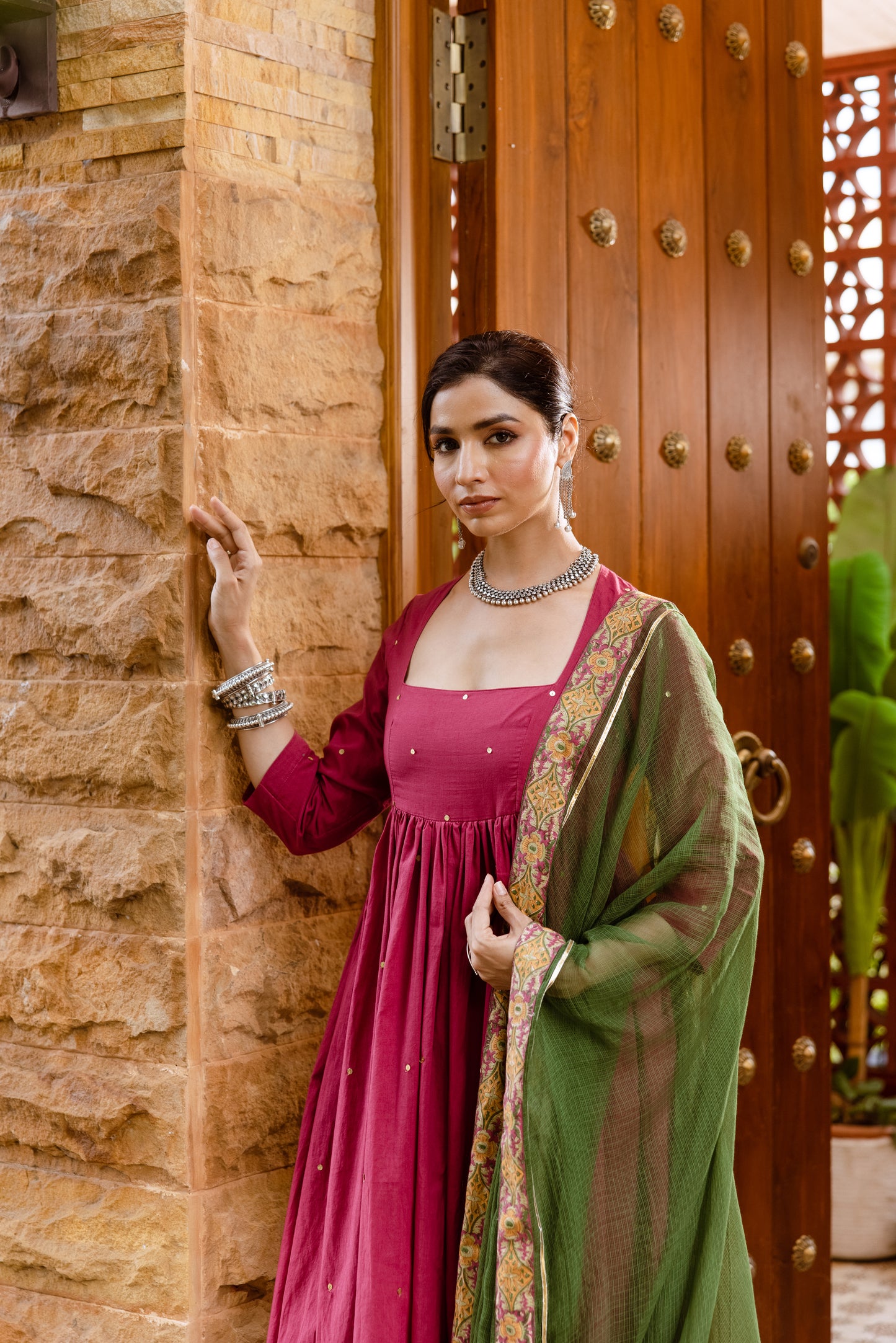 Rose Petal Nyra Cut Suit