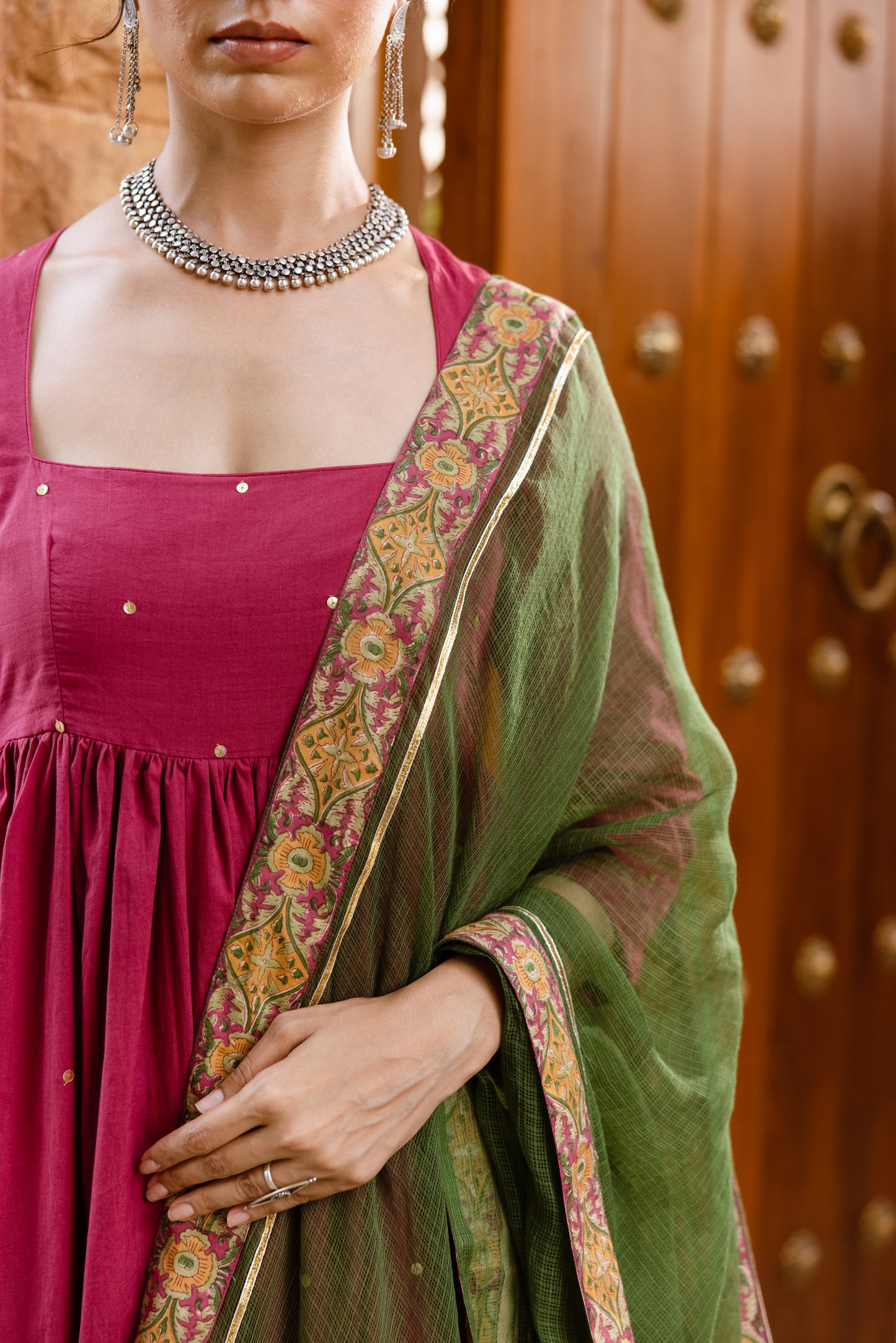 Rose Petal Nyra Cut Suit