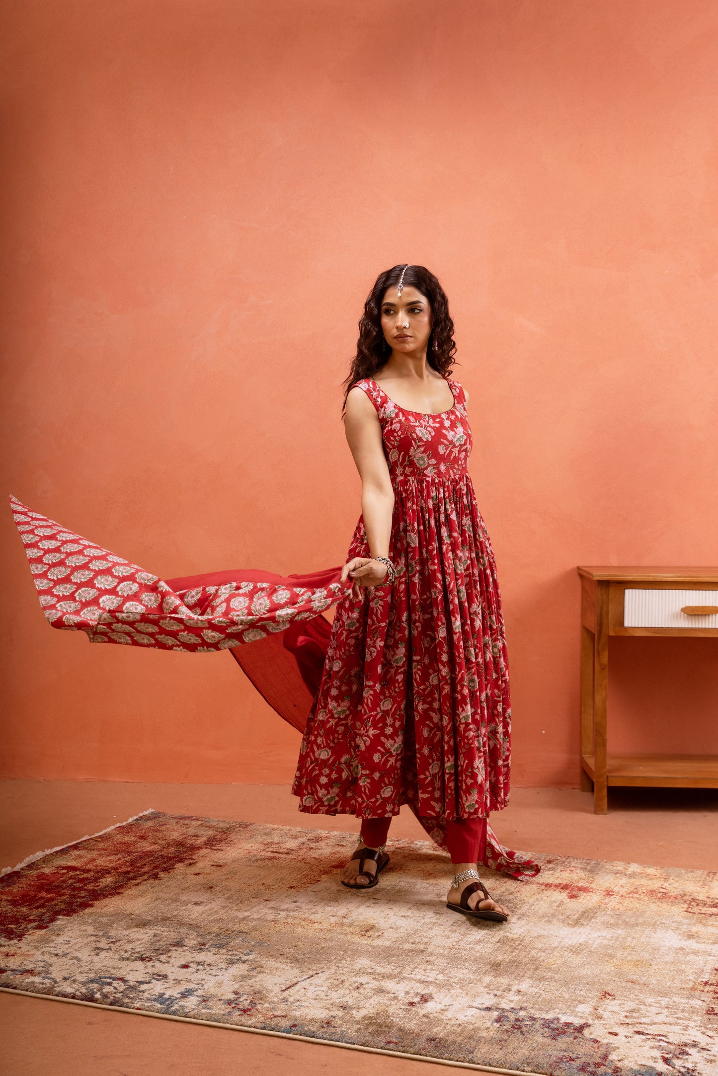 Poppy Bloom - Red Sleeveless