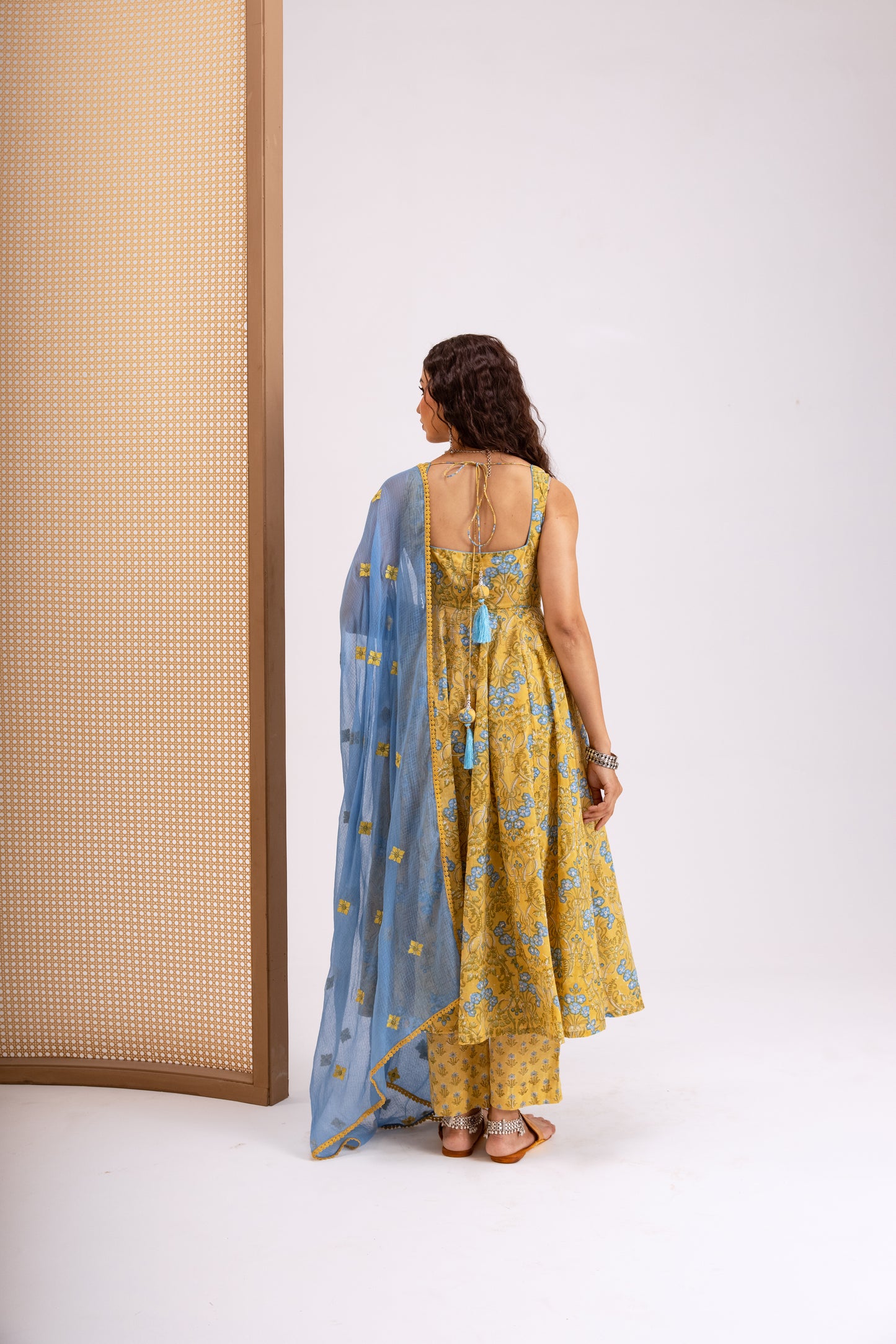 Mustard Yellow X Sky Jaal - Sleeveless