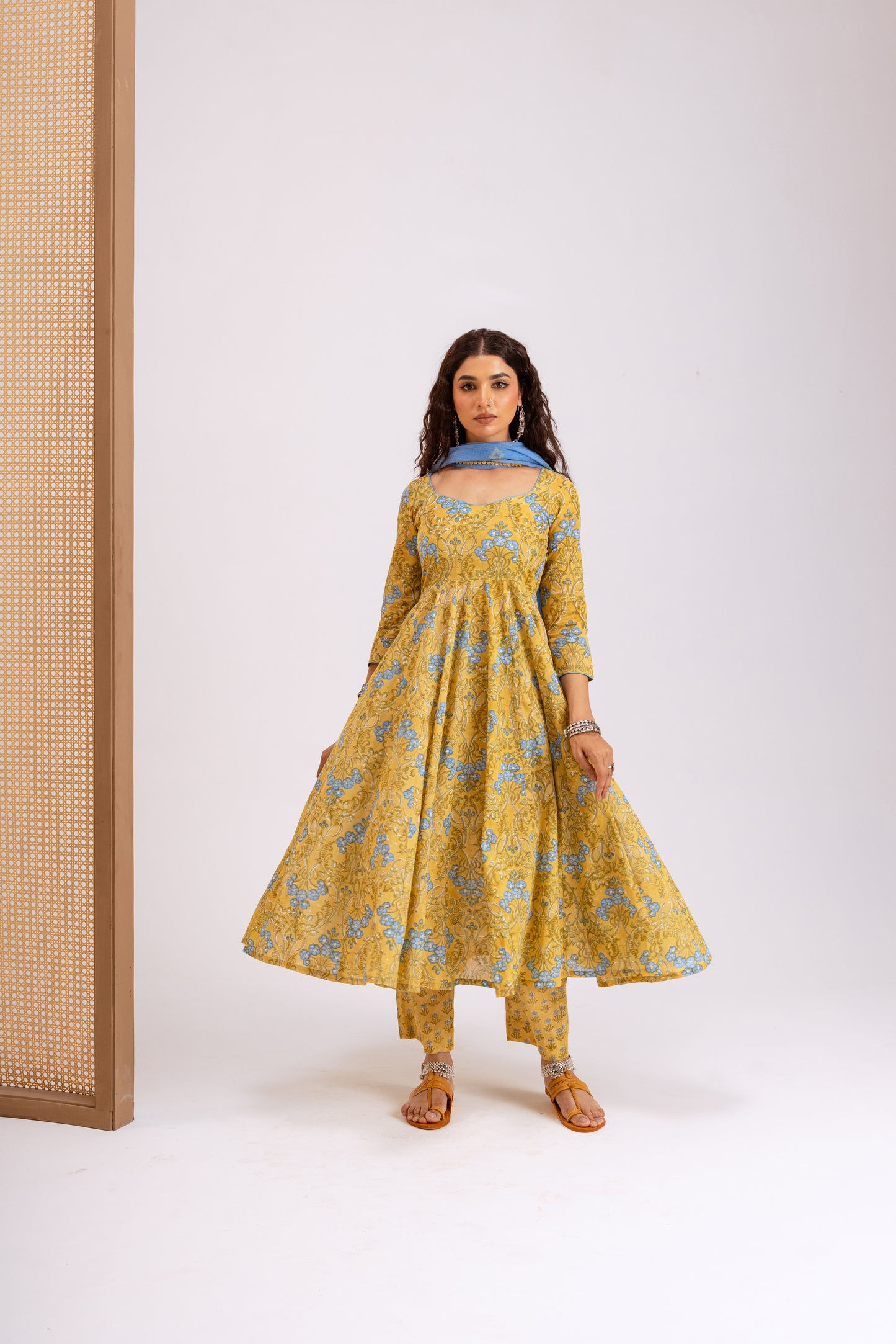 Mustard Yellow X Sky Jaal - Sleeved