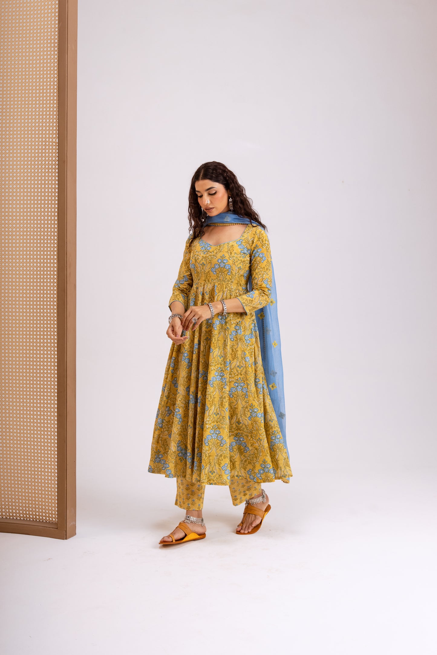 Mustard Yellow X Sky Jaal - Sleeved