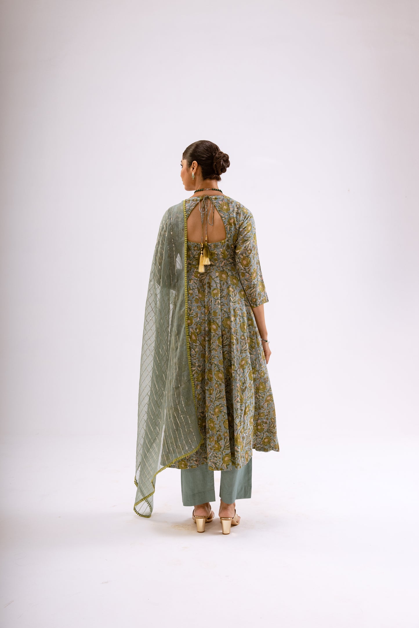 Moss Green Jaal - Sleeved