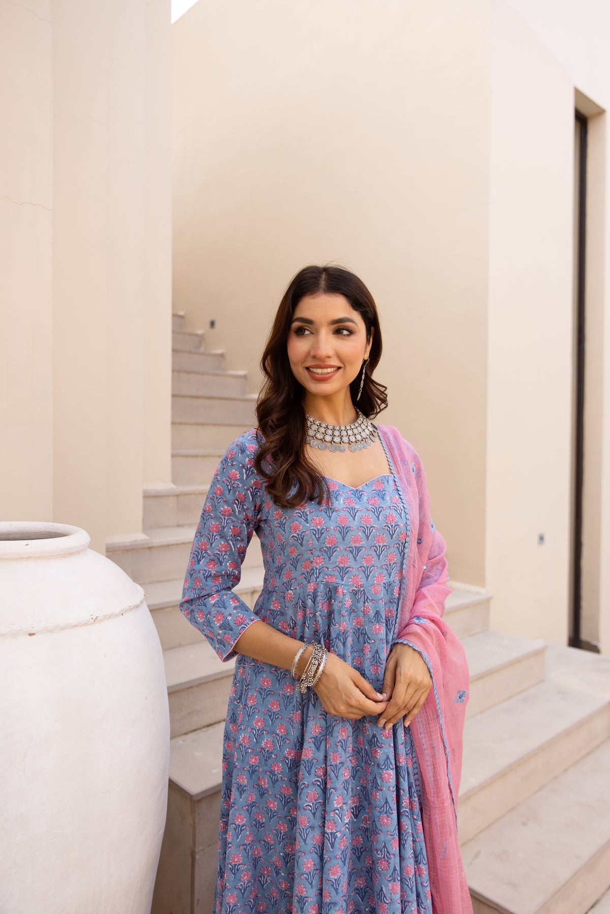 Azure Blue & Pink (Sleeved)