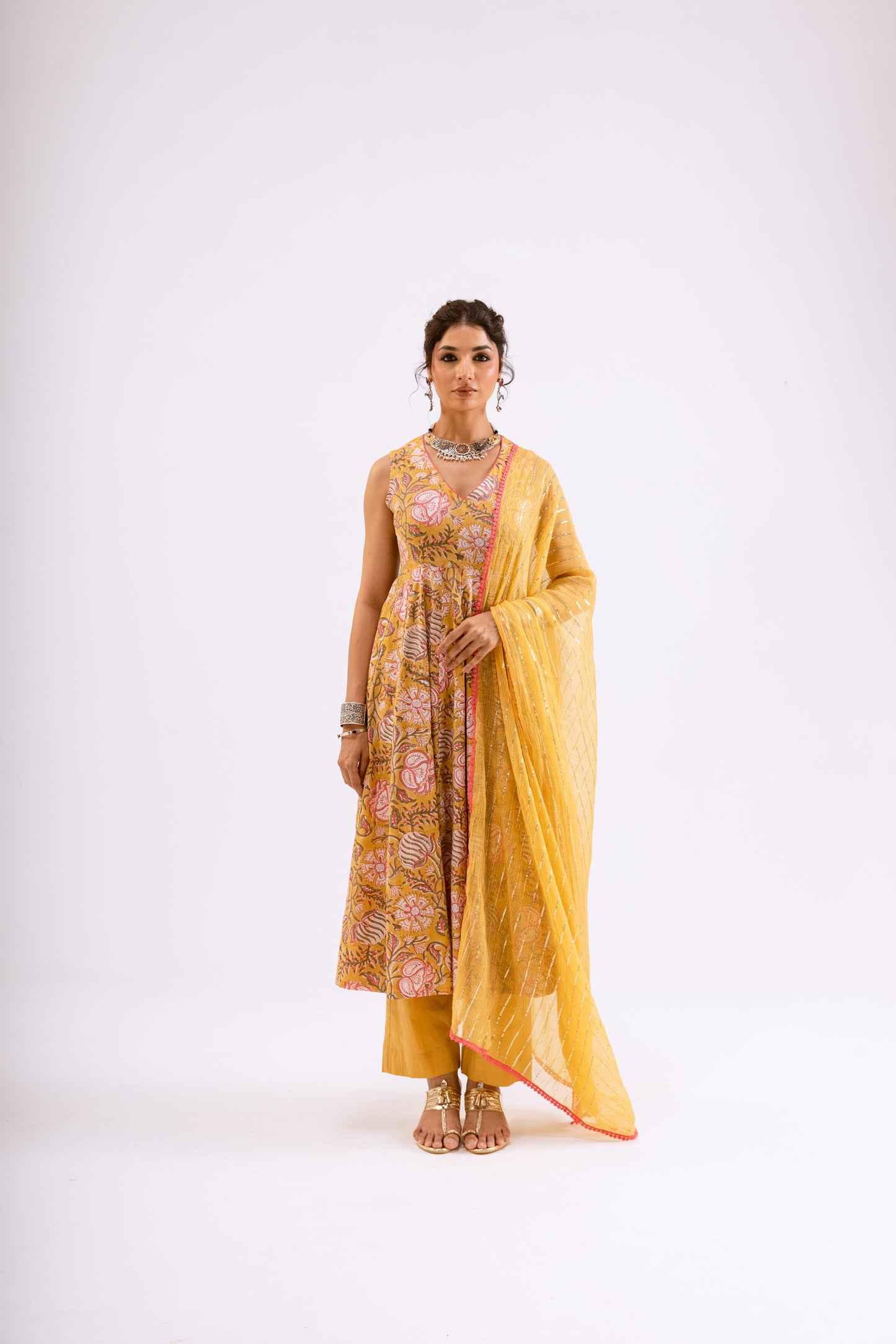 Amber Yellow Jaal - Sleeveless