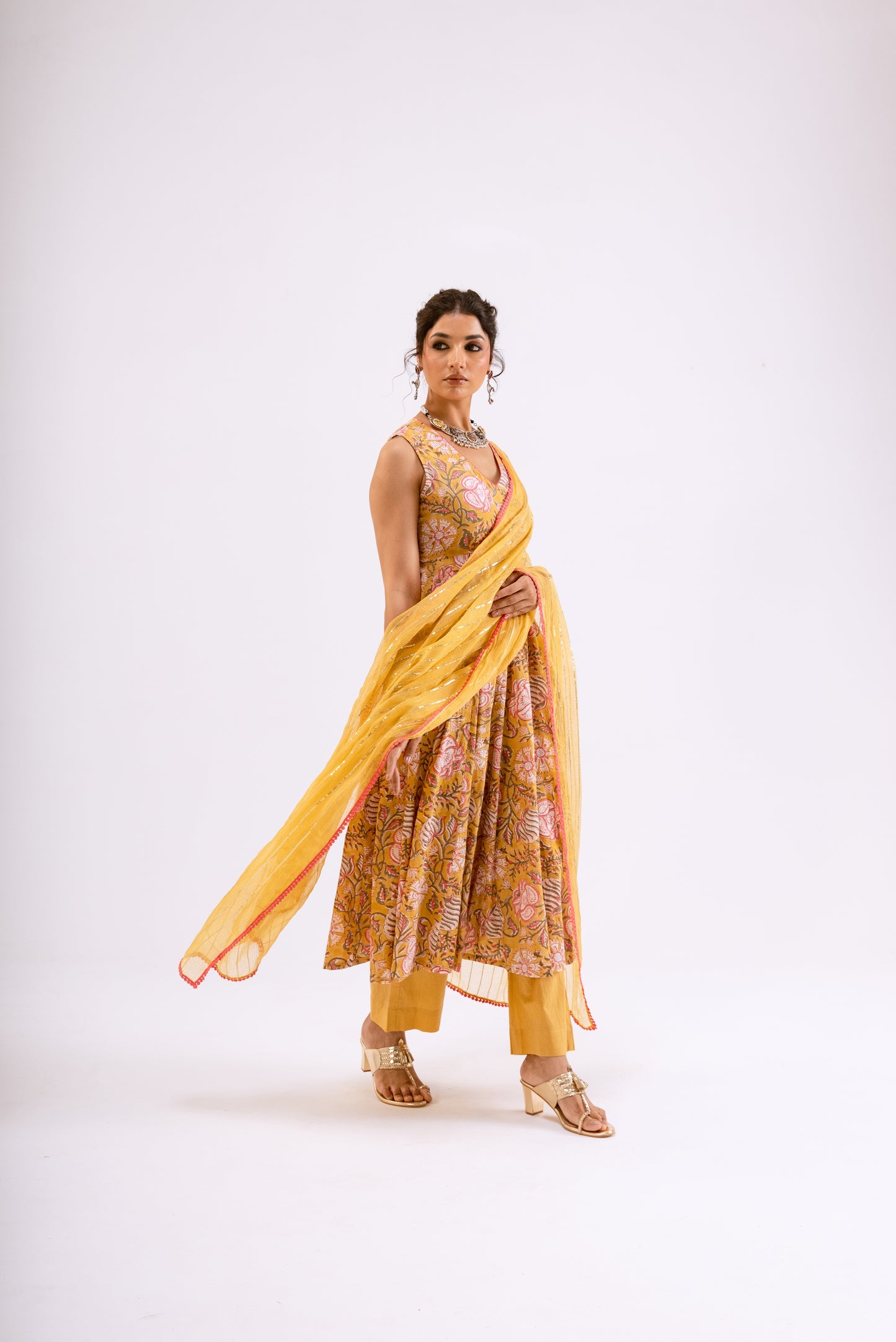 Amber Yellow Jaal - Sleeveless