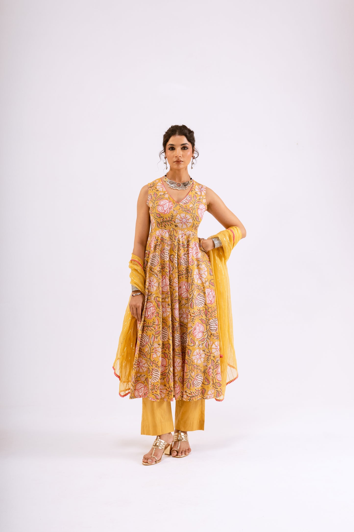 Amber Yellow Jaal - Sleeveless