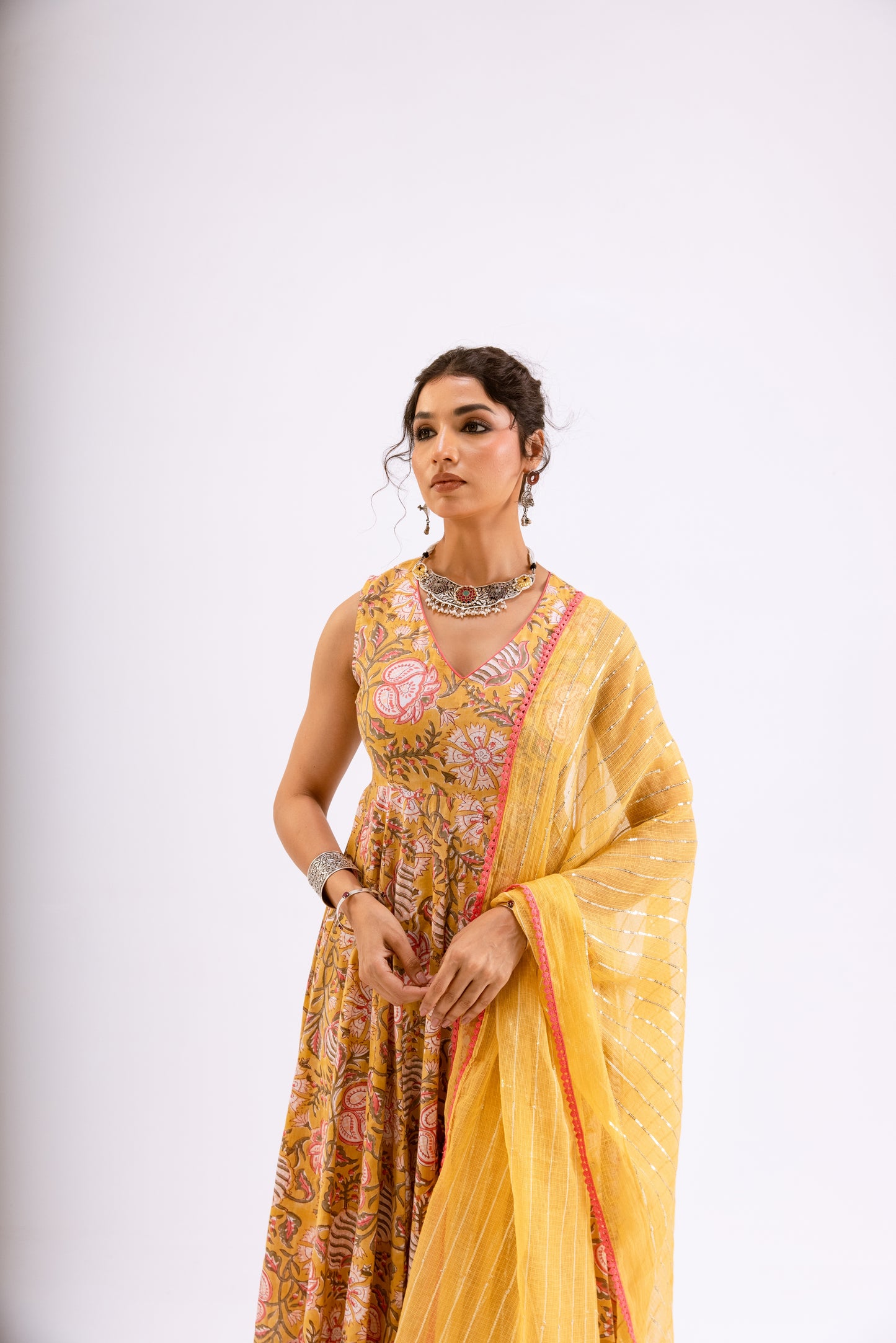 Amber Yellow Jaal - Sleeveless