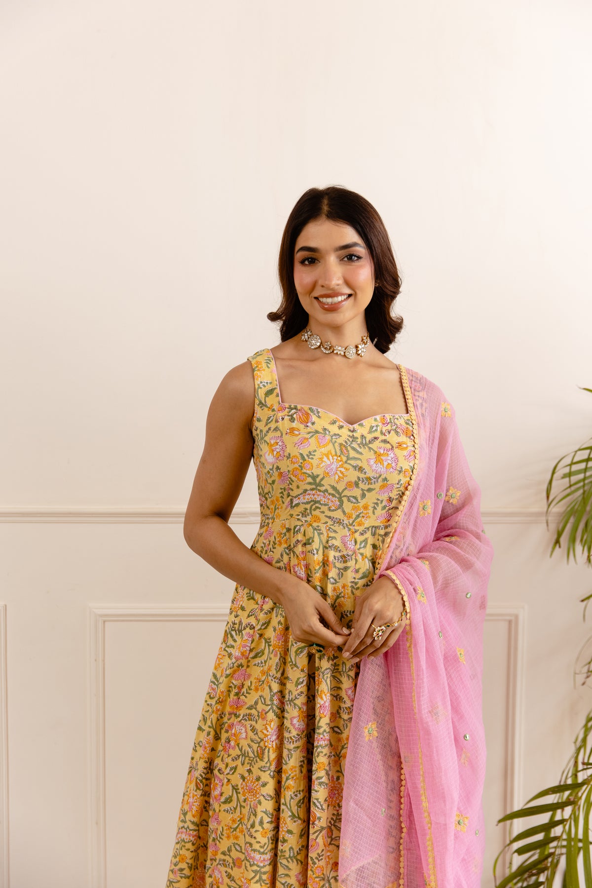 Yellow & Soft Pink (Sleeveless)