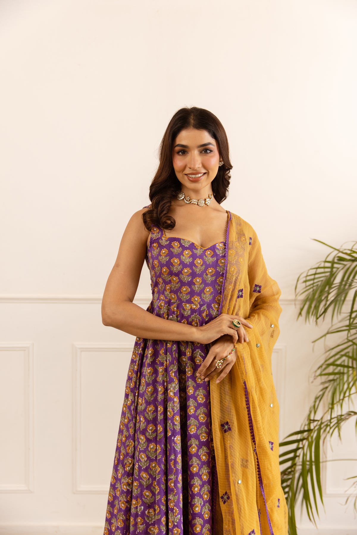 Purple & Mustard (Sleeveless)