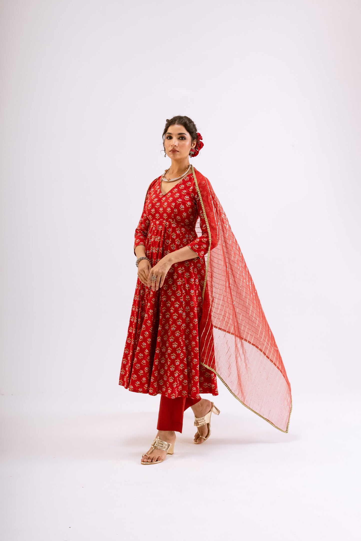 Sindoor Red Butti - Sleeved