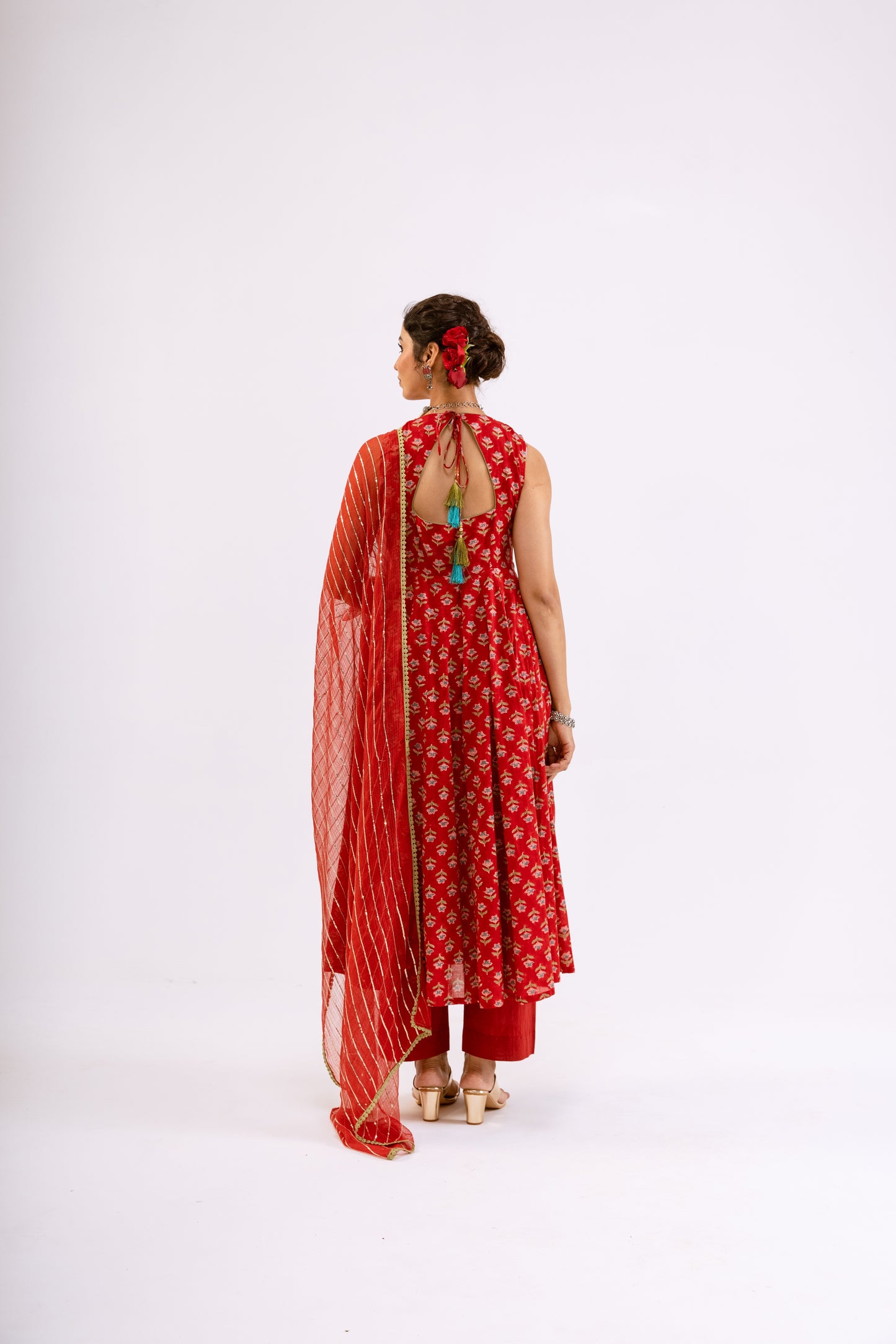 Sindoor Red Butti - Sleeveless