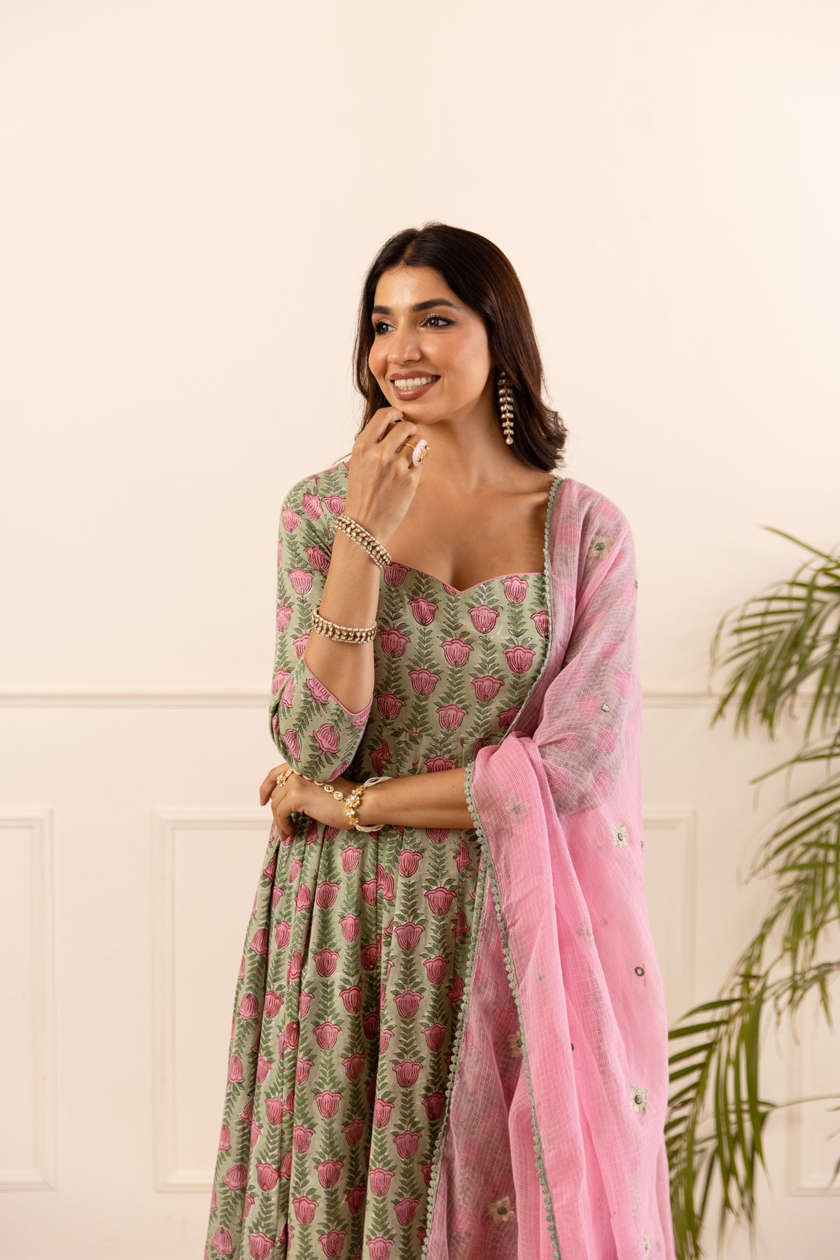Sage Green & Soft Pink (Sleeved)